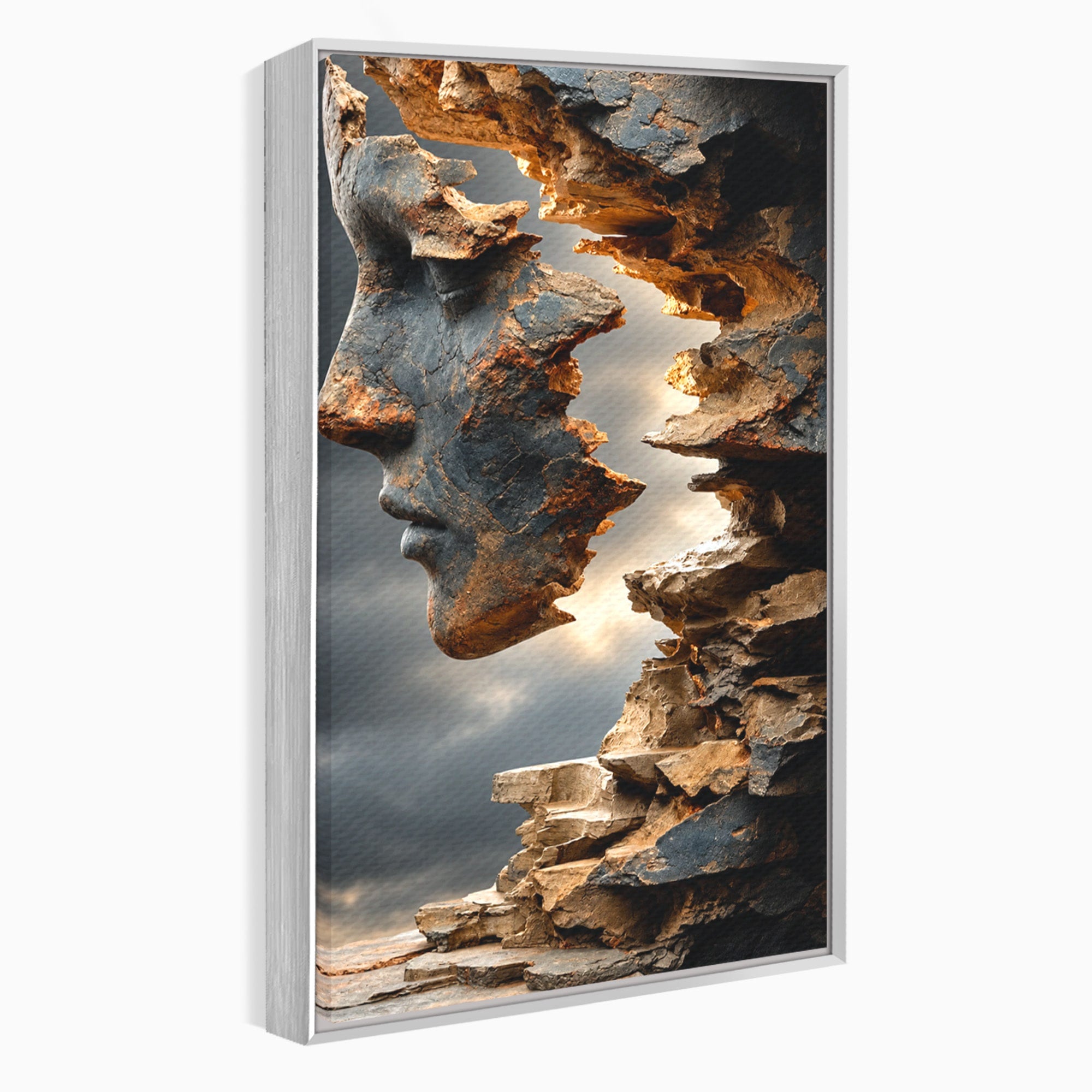 Tablou Canvas Premium LuxCanva® U1023, Chip De Piatra, Abstract, Arta, Chip, Birou, Culori Vibrante
