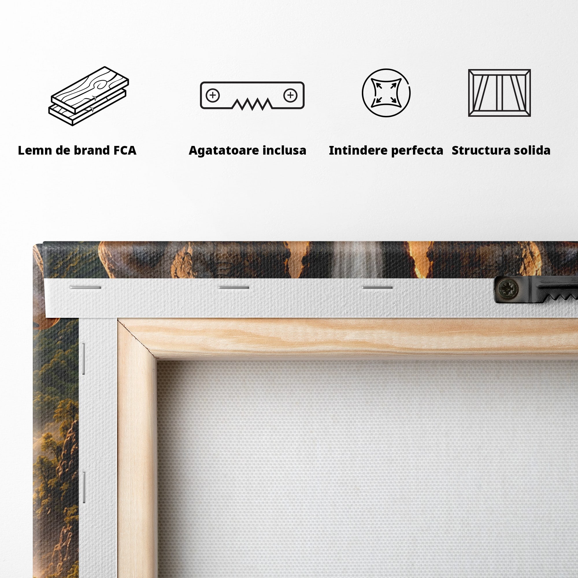 Tablou Canvas Premium LuxCanva® U1025, Cascadele Fețelor,  Peisaj, Fantezie, Natura, Cascade, Living, Culori Vibrante