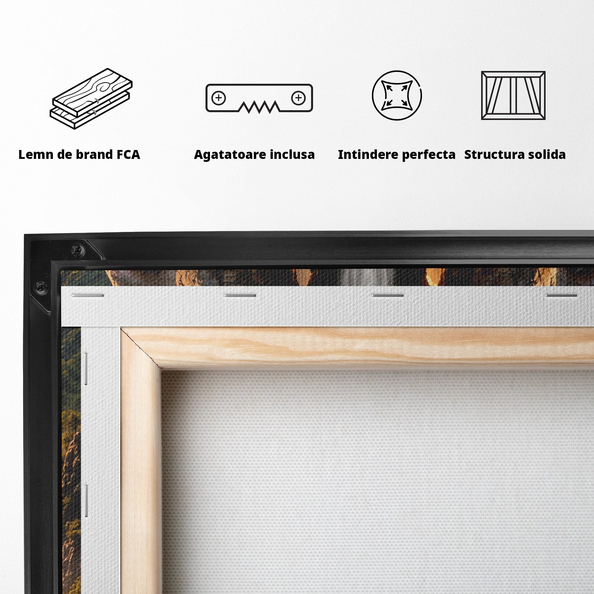 Tablou Canvas Premium LuxCanva® U1025, Cascadele Fețelor,  Peisaj, Fantezie, Natura, Cascade, Living, Culori Vibrante