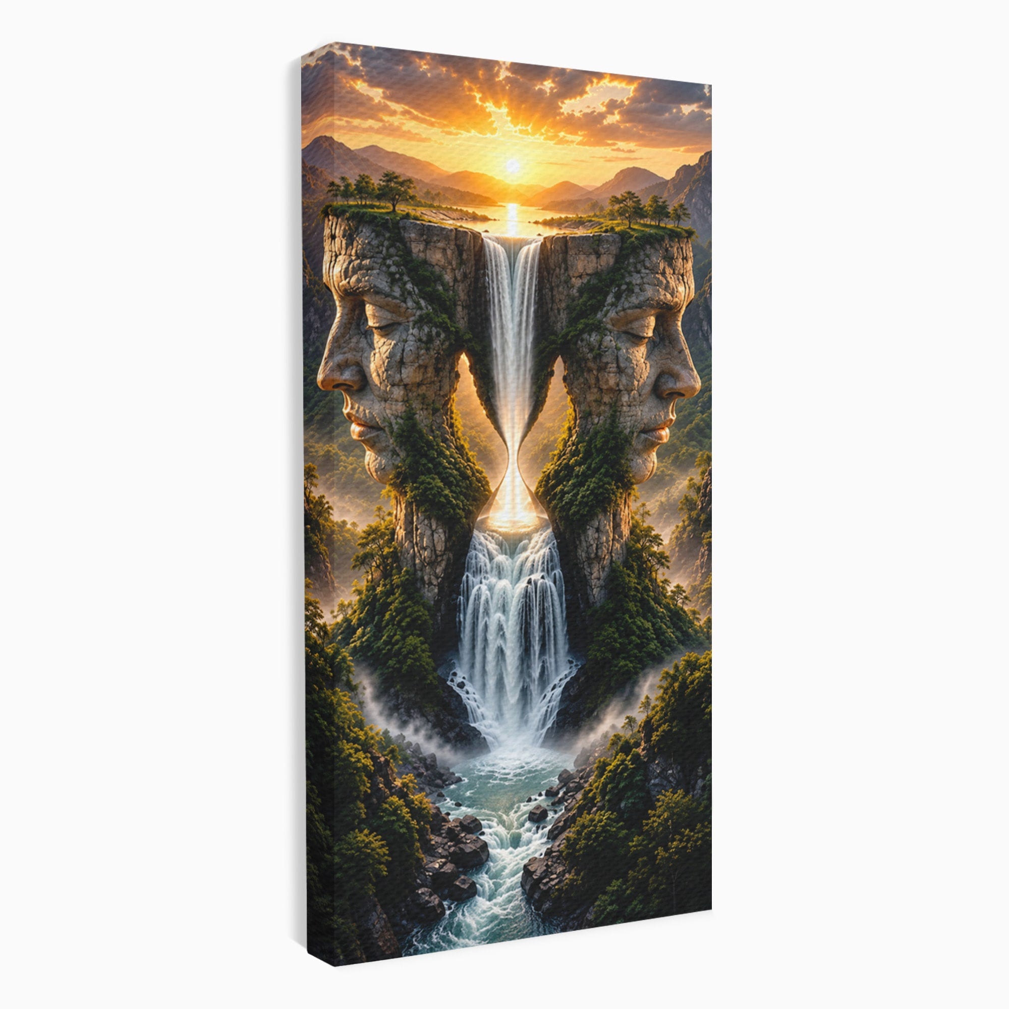 Tablou Canvas Premium LuxCanva® U1025, Cascadele Fețelor,  Peisaj, Fantezie, Natura, Cascade, Living, Culori Vibrante
