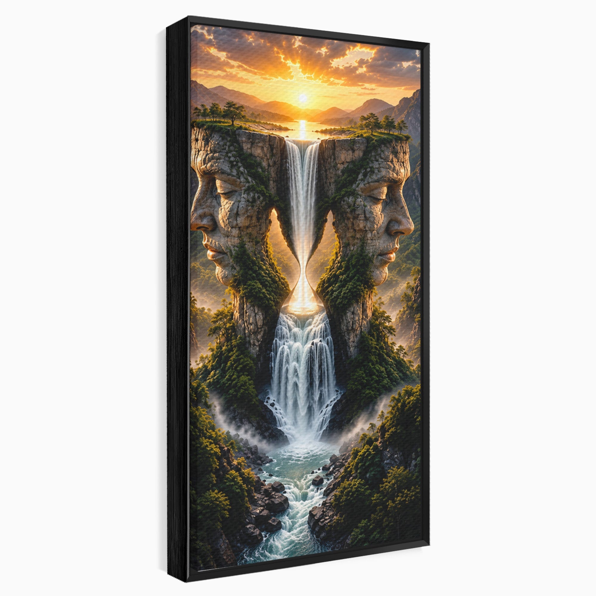 Tablou Canvas Premium LuxCanva® U1025, Cascadele Fețelor,  Peisaj, Fantezie, Natura, Cascade, Living, Culori Vibrante