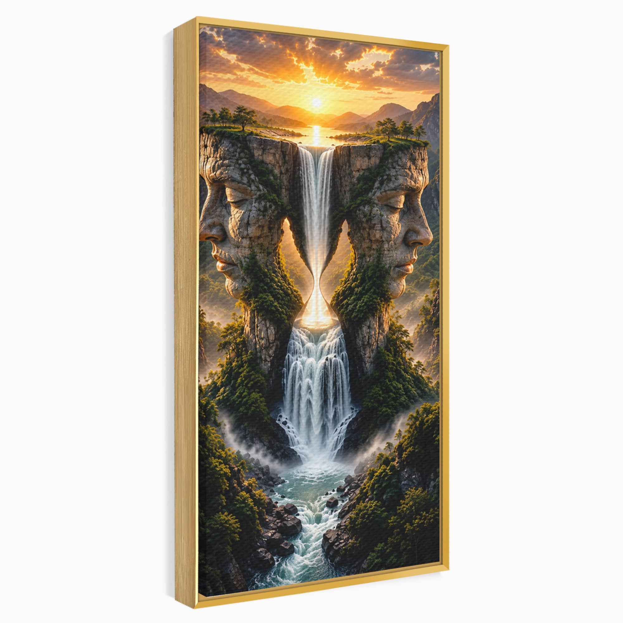 Tablou Canvas Premium LuxCanva® U1025, Cascadele Fețelor,  Peisaj, Fantezie, Natura, Cascade, Living, Culori Vibrante