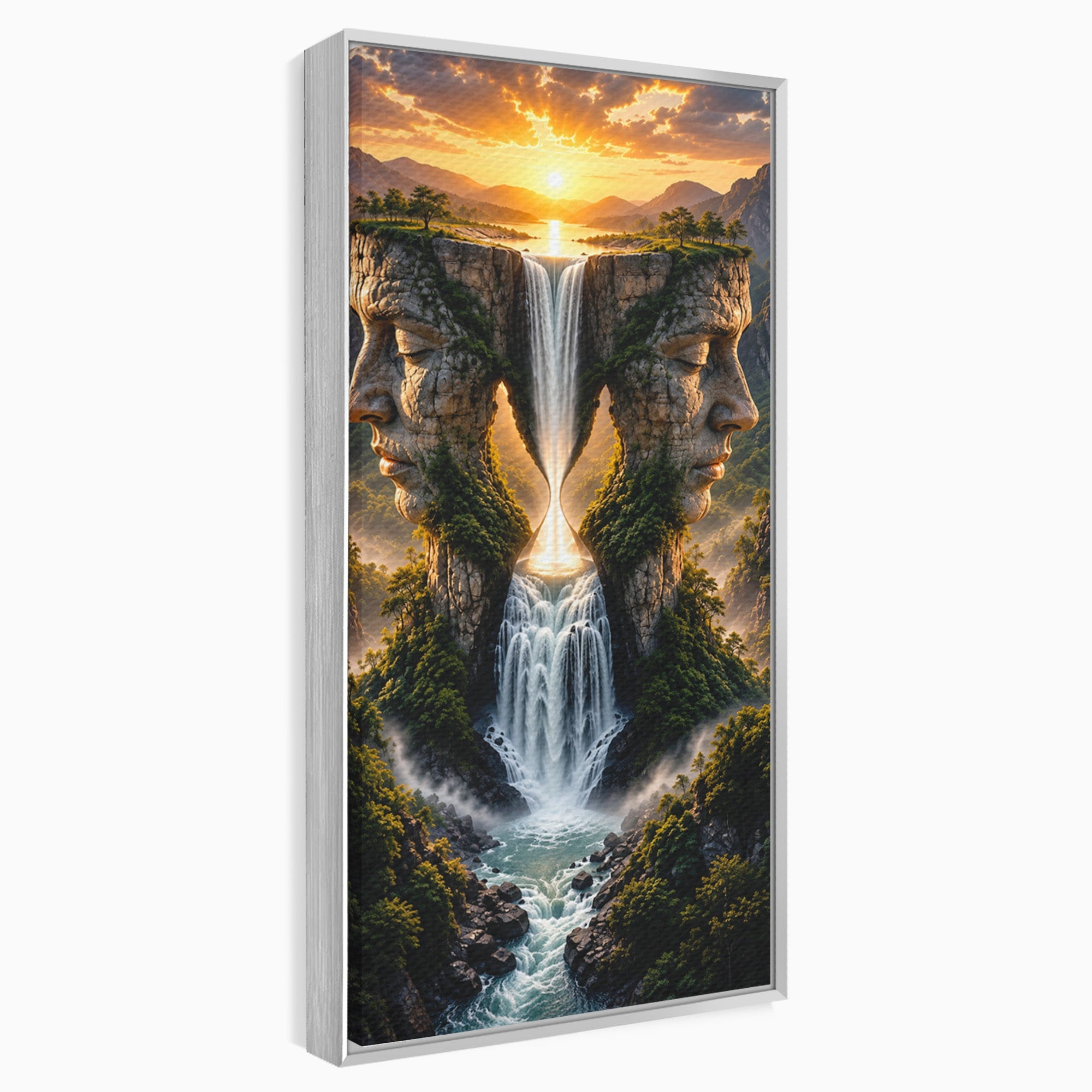 Tablou Canvas Premium LuxCanva® U1025, Cascadele Fețelor,  Peisaj, Fantezie, Natura, Cascade, Living, Culori Vibrante