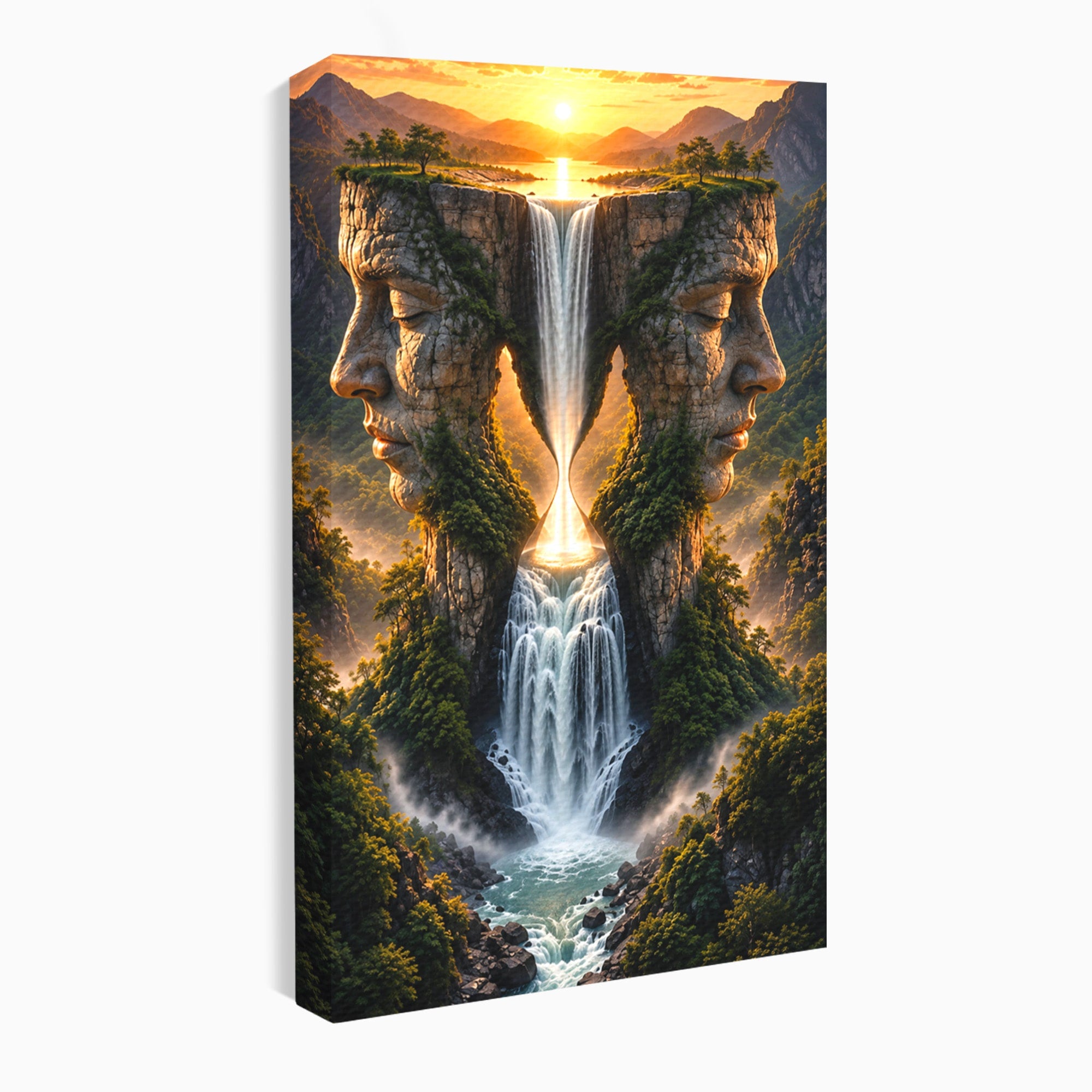 Tablou Canvas Premium LuxCanva® U1025, Cascadele Fețelor,  Peisaj, Fantezie, Natura, Cascade, Living, Culori Vibrante