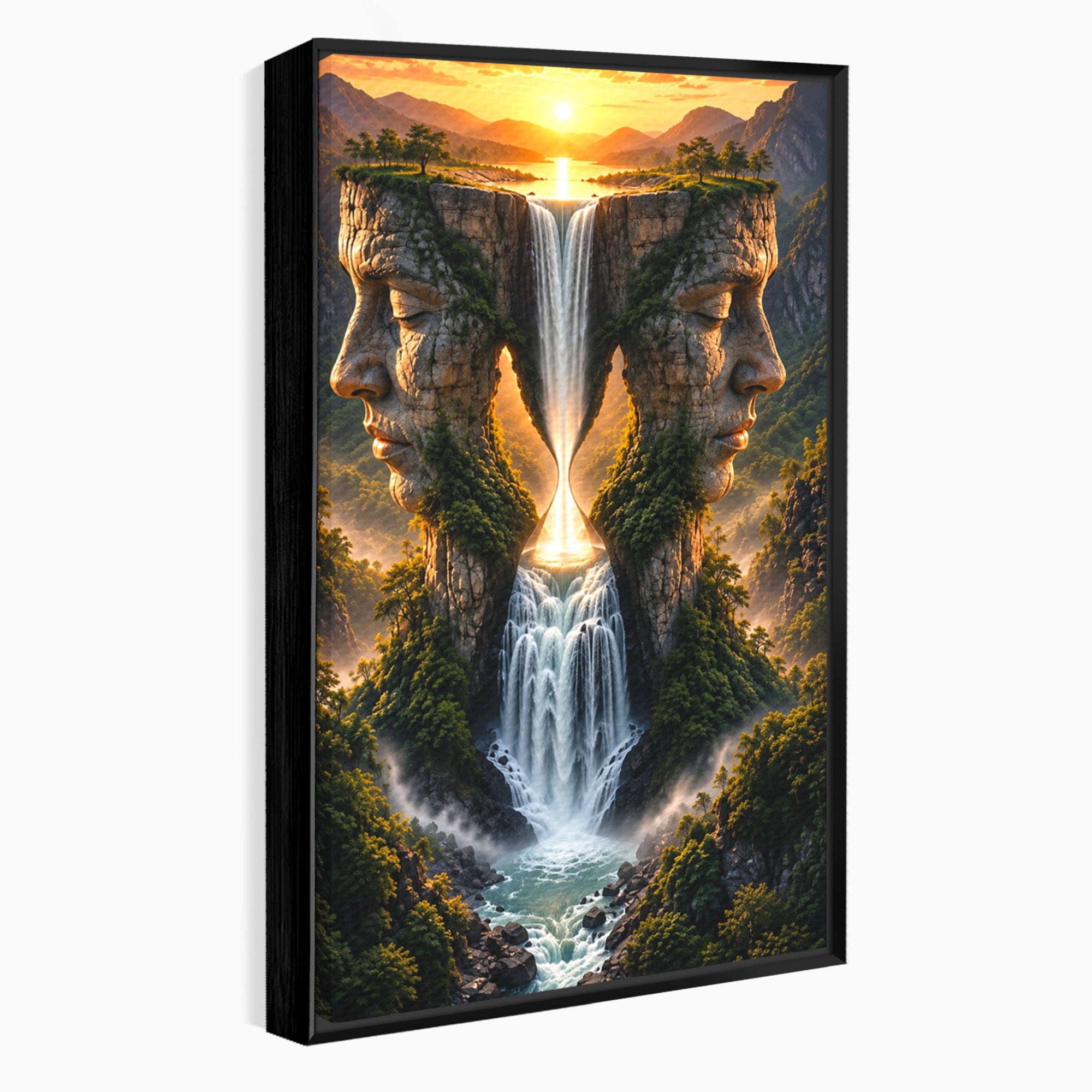 Tablou Canvas Premium LuxCanva® U1025, Cascadele Fețelor,  Peisaj, Fantezie, Natura, Cascade, Living, Culori Vibrante