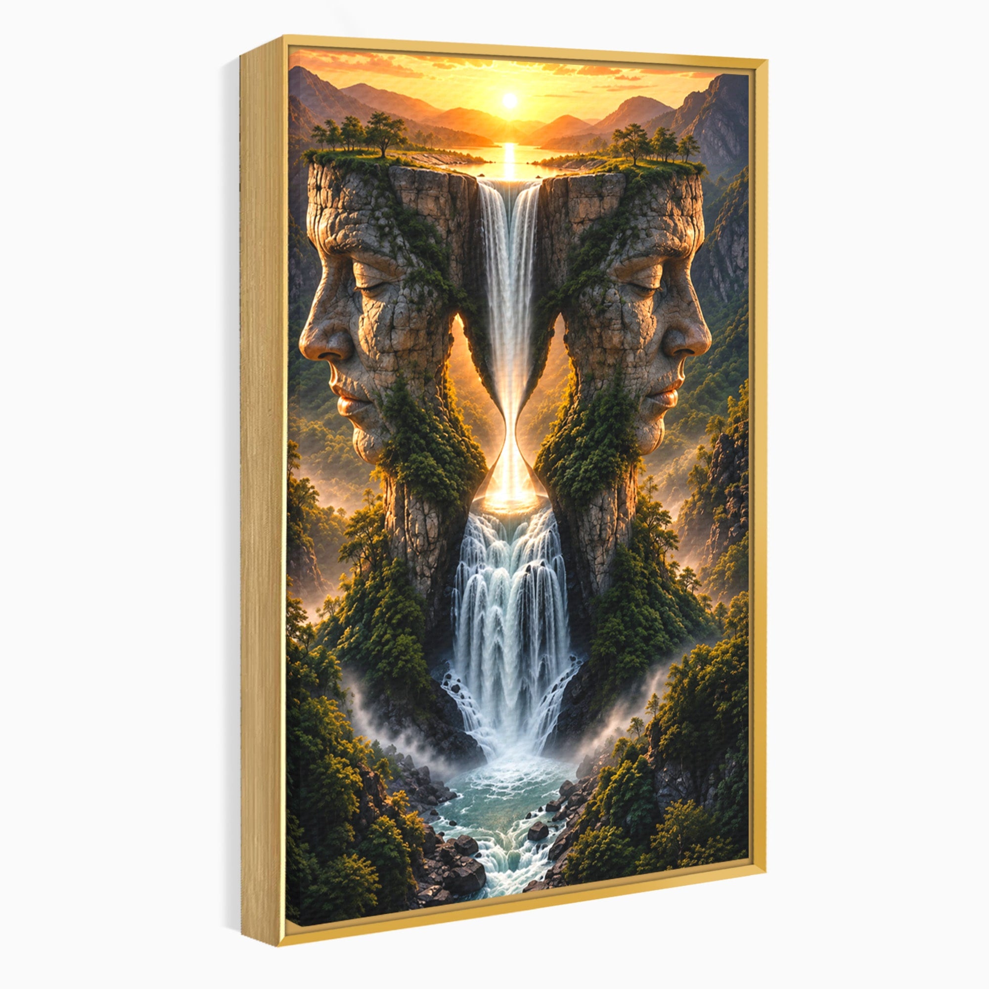 Tablou Canvas Premium LuxCanva® U1025, Cascadele Fețelor,  Peisaj, Fantezie, Natura, Cascade, Living, Culori Vibrante
