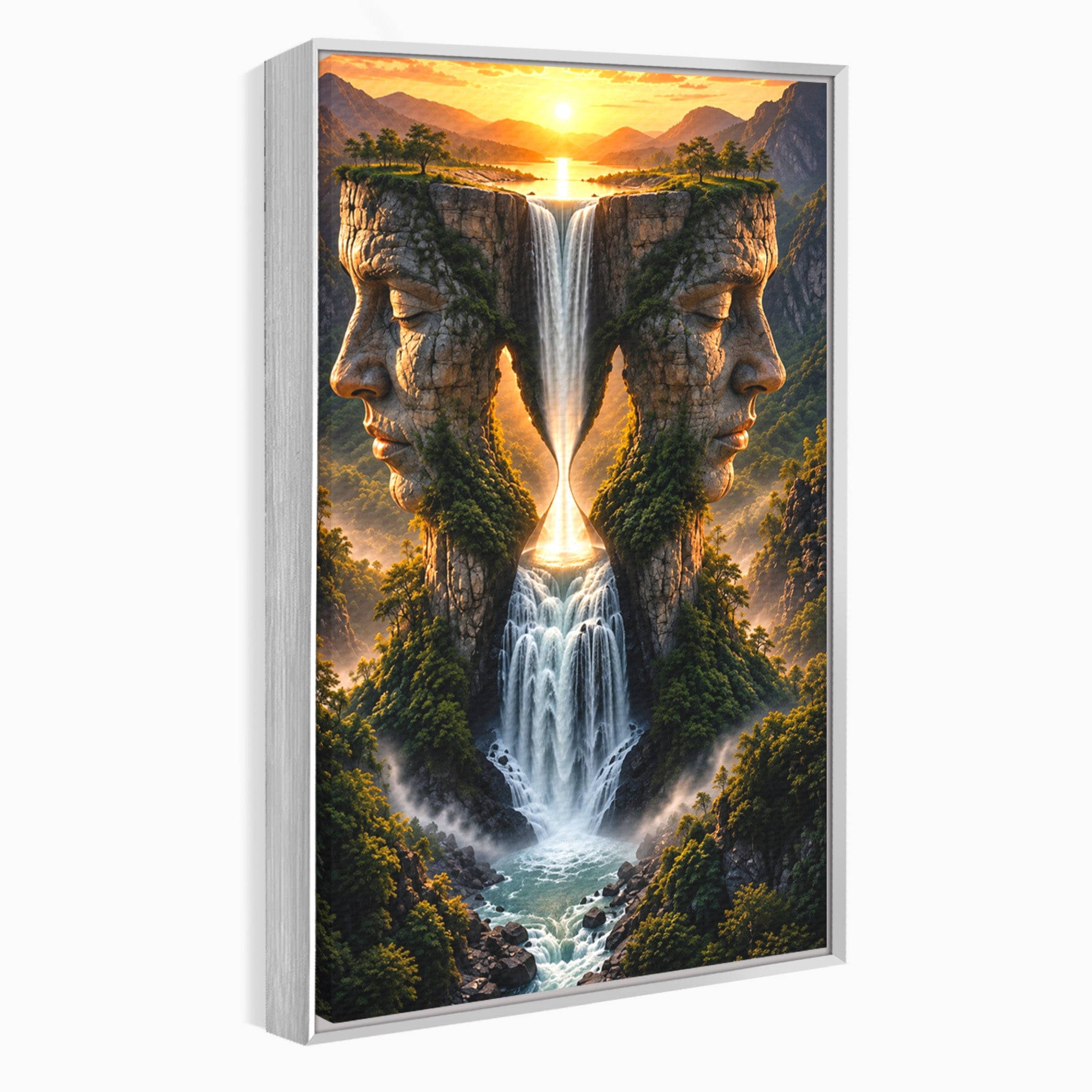 Tablou Canvas Premium LuxCanva® U1025, Cascadele Fețelor,  Peisaj, Fantezie, Natura, Cascade, Living, Culori Vibrante