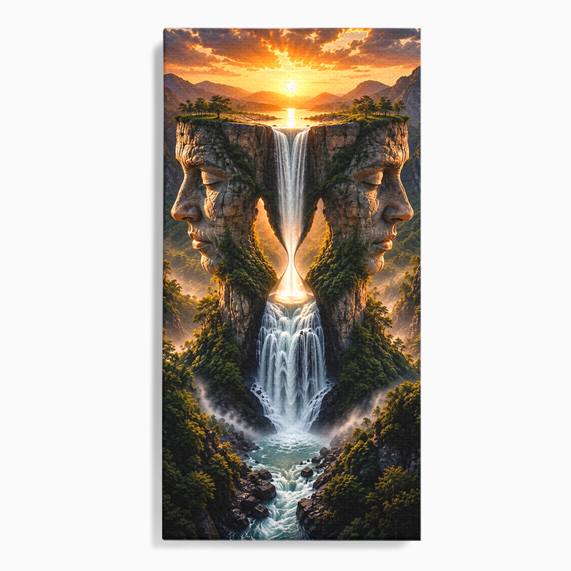 Tablou Canvas Premium LuxCanva® U1025, Cascadele Fețelor,  Peisaj, Fantezie, Natura, Cascade, Living, Culori Vibrante