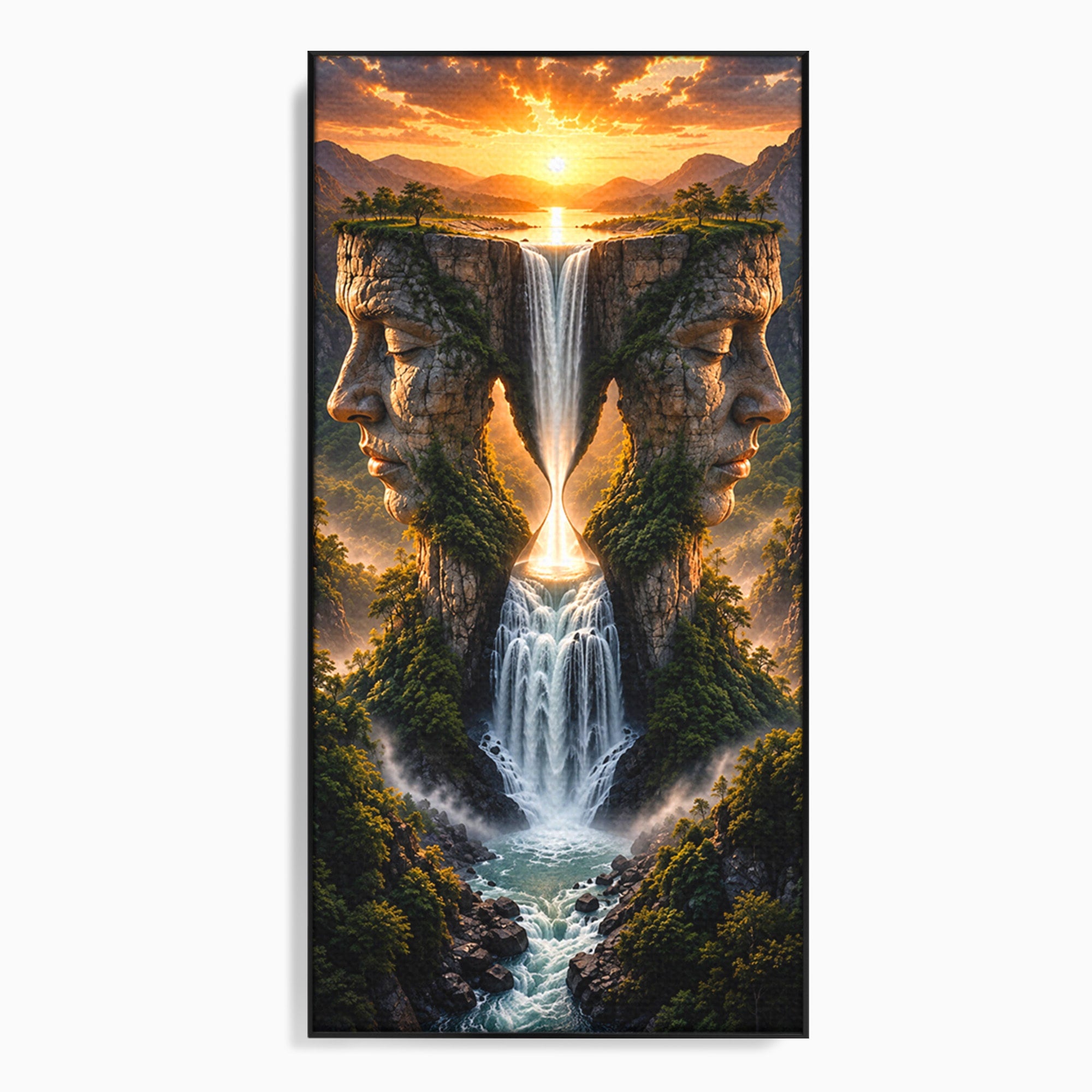 Tablou Canvas Premium LuxCanva® U1025, Cascadele Fețelor,  Peisaj, Fantezie, Natura, Cascade, Living, Culori Vibrante