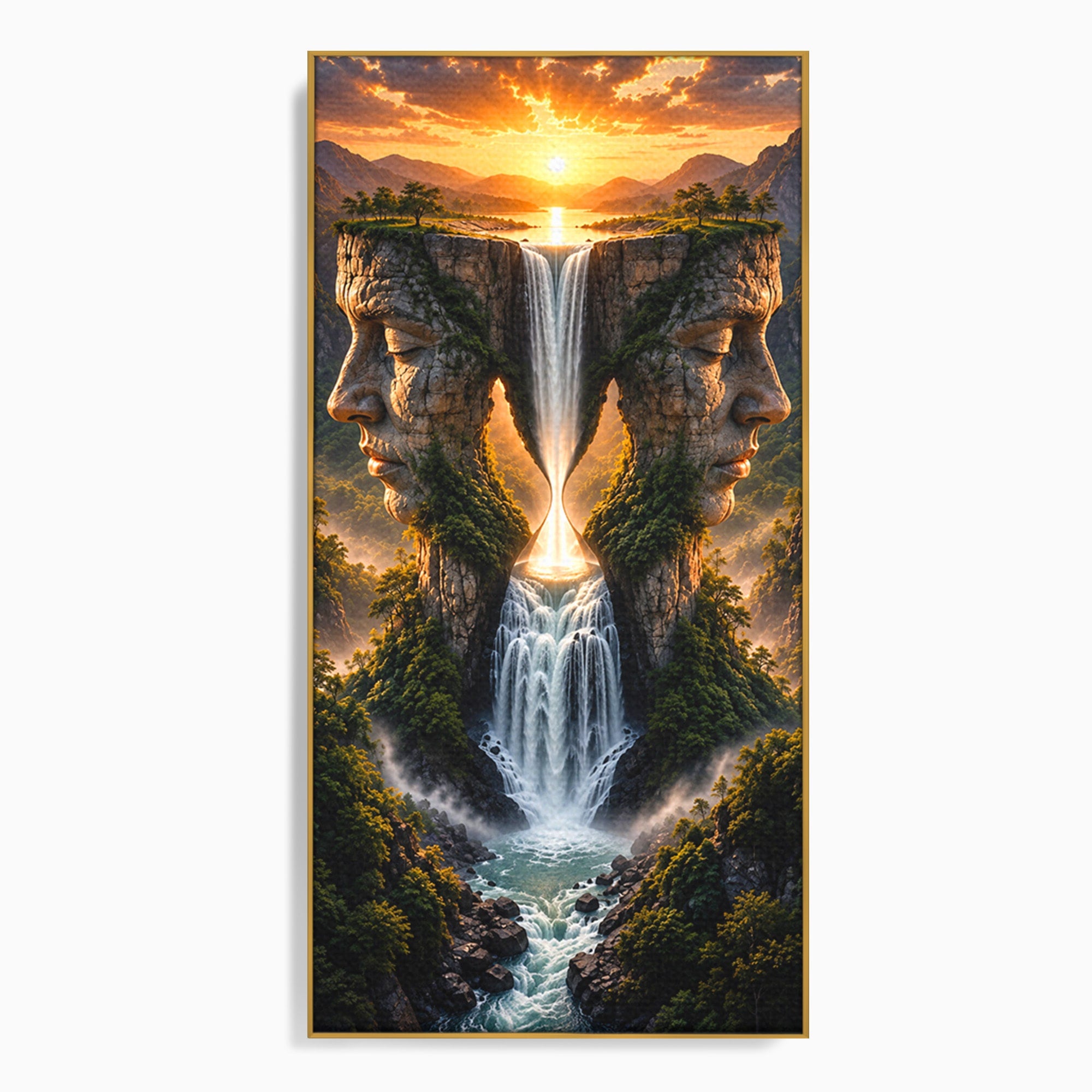 Tablou Canvas Premium LuxCanva® U1025, Cascadele Fețelor,  Peisaj, Fantezie, Natura, Cascade, Living, Culori Vibrante