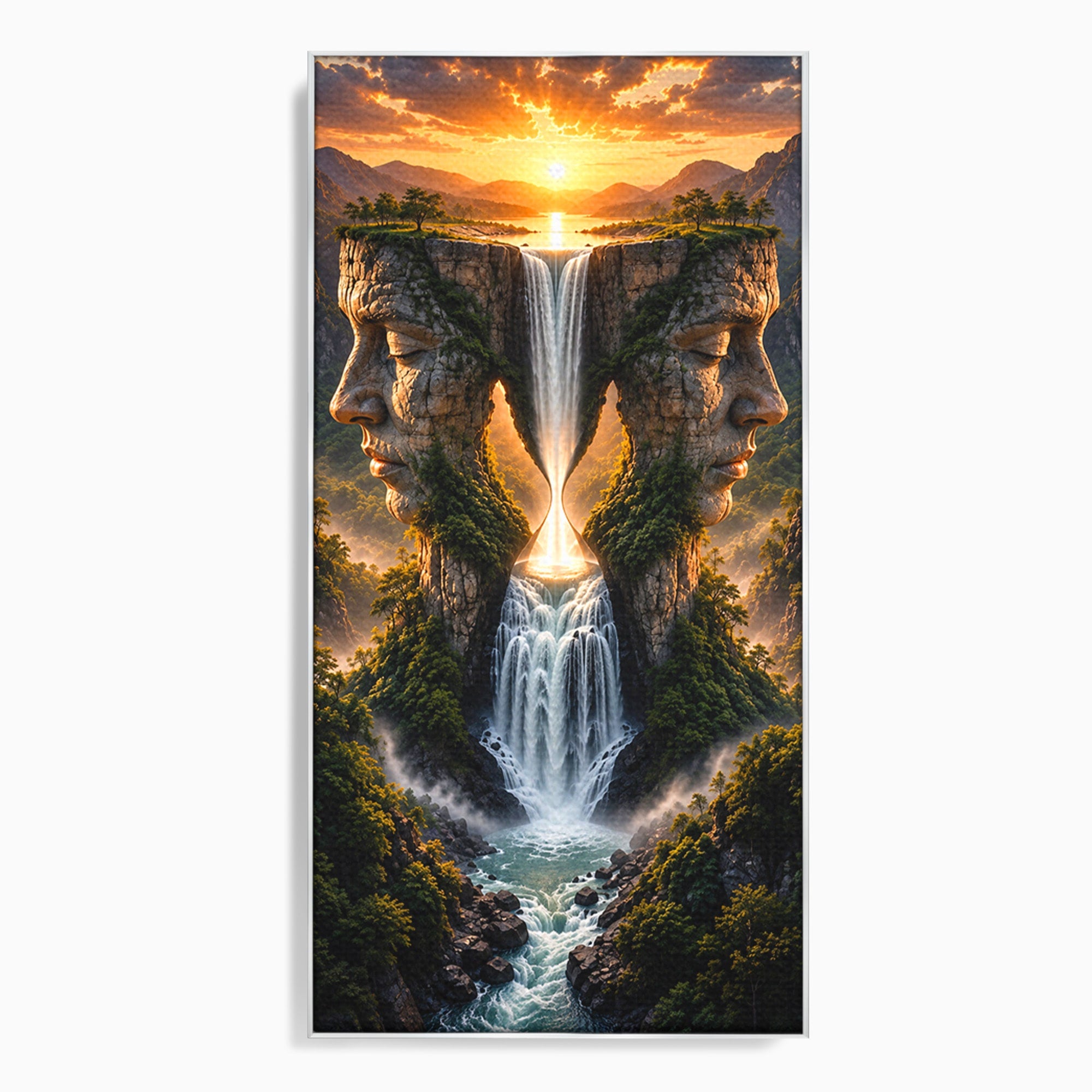 Tablou Canvas Premium LuxCanva® U1025, Cascadele Fețelor,  Peisaj, Fantezie, Natura, Cascade, Living, Culori Vibrante