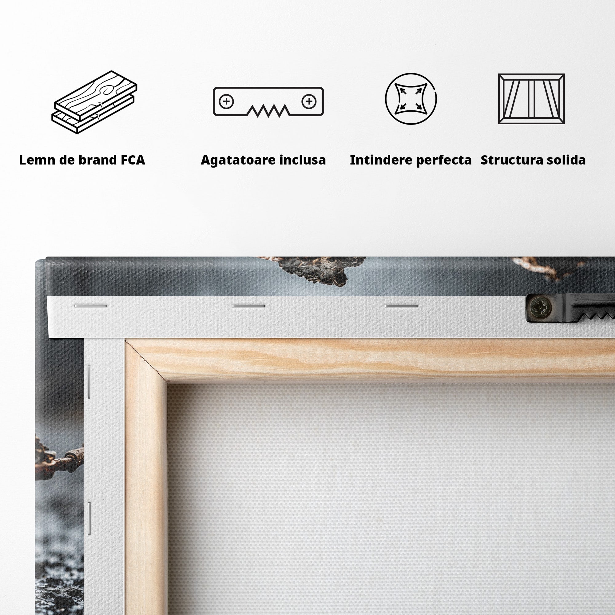 Tablou Canvas Premium LuxCanva® U1026, Reflexie Misterioasa, Ochelari, Reflexie, Mister, Padure, Toamna, Fotografie, Dormitor, Culori Vibrante