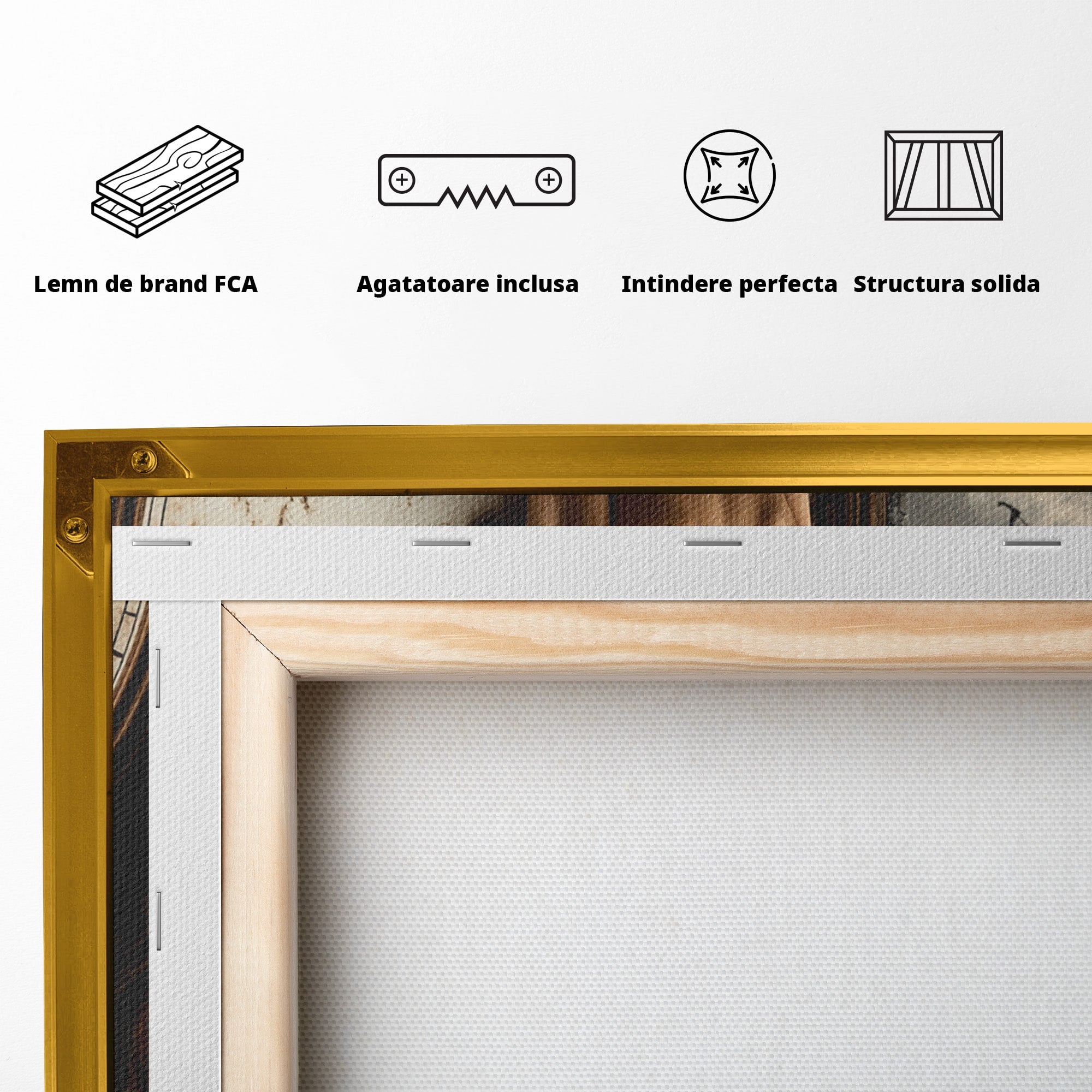 Tablou Canvas Premium LuxCanva® U1030, Femeie Si Ceasul Timpului,  Eleganta, Ceas, Nostalgie, Living, Dormitor, Culori Vibrante