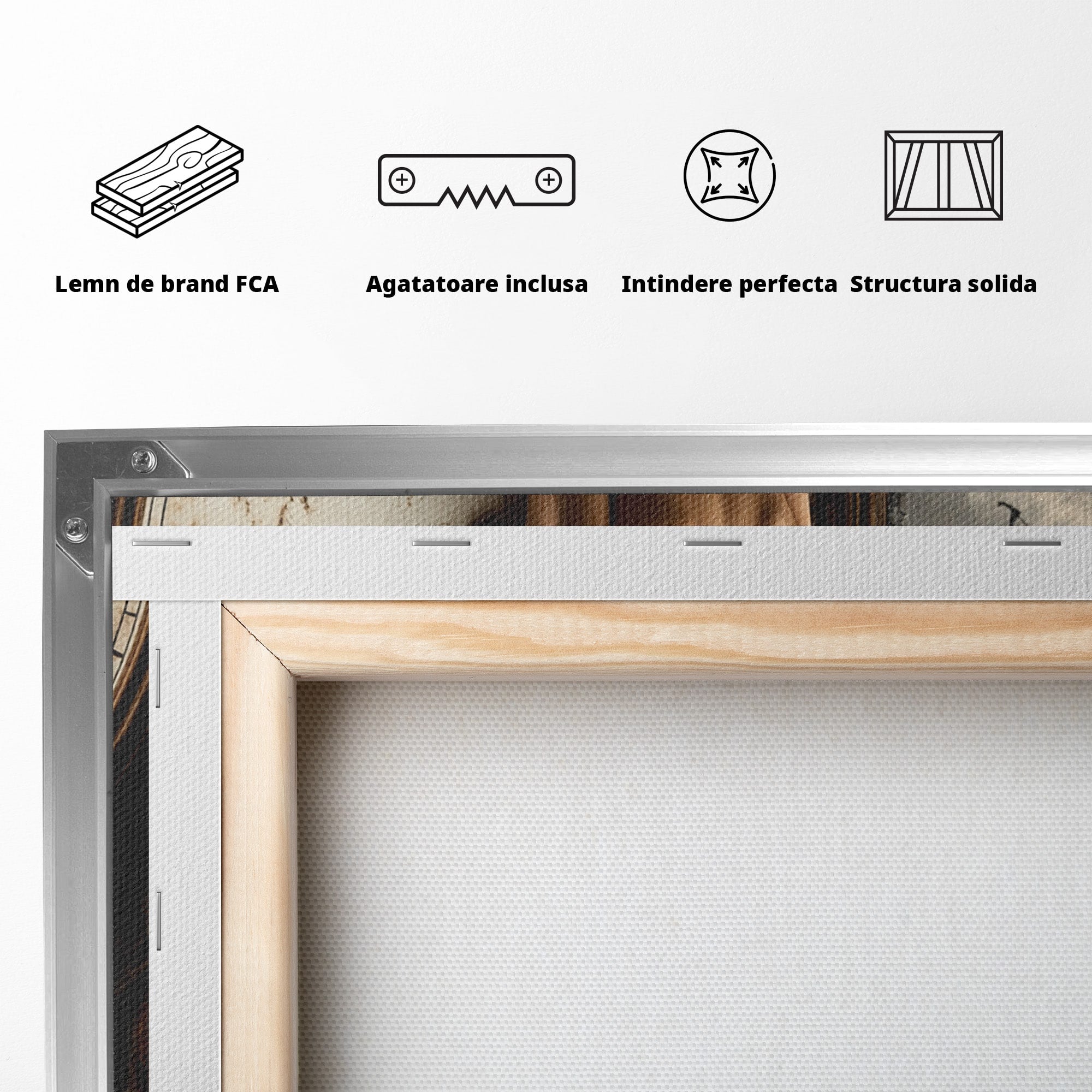 Tablou Canvas Premium LuxCanva® U1030, Femeie Si Ceasul Timpului,  Eleganta, Ceas, Nostalgie, Living, Dormitor, Culori Vibrante