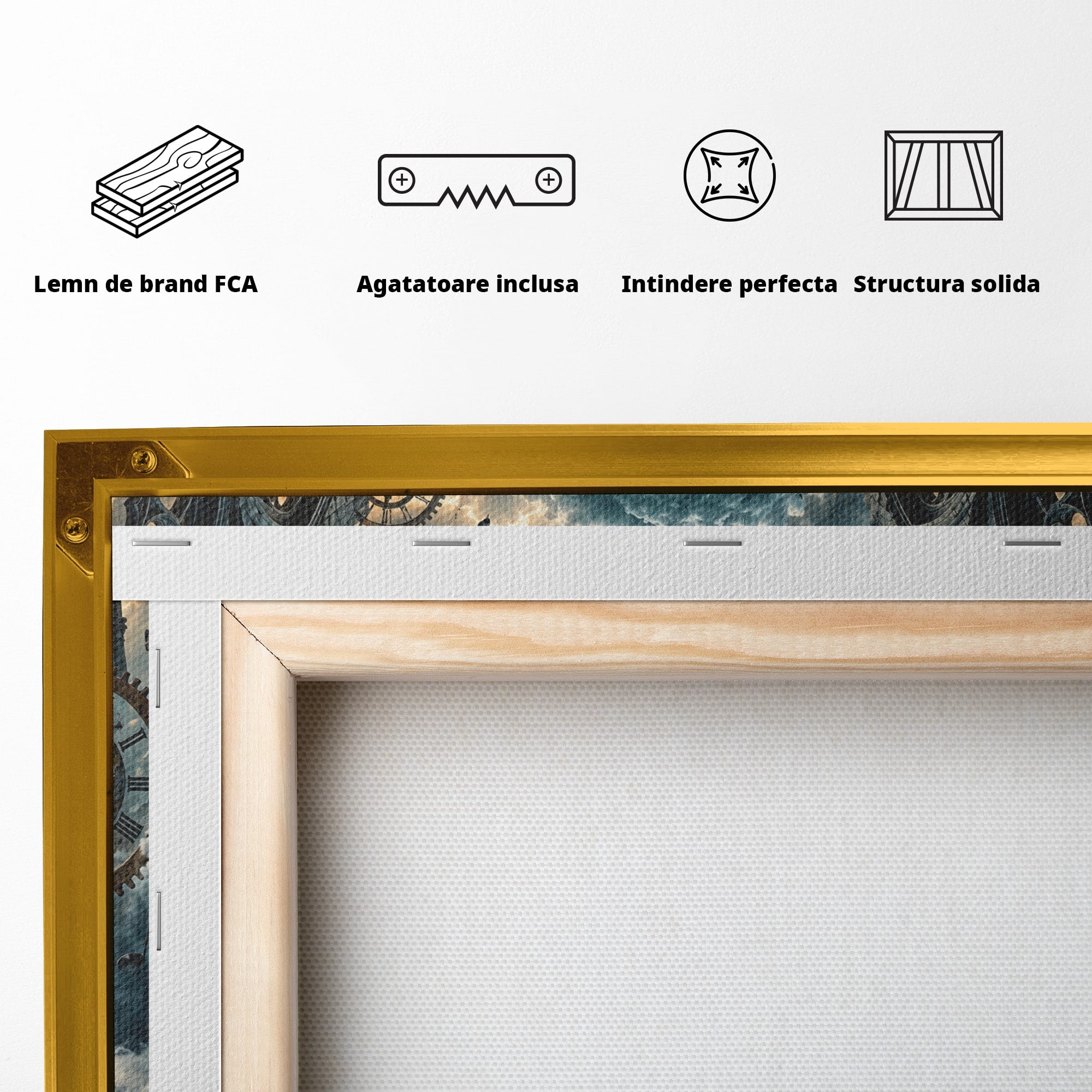 Tablou Canvas Premium LuxCanva® U1031, Pianista In Paradis, Fantezie, Nori, Muzica, Arta, Pian, Living, Vis, Culori Vibrante
