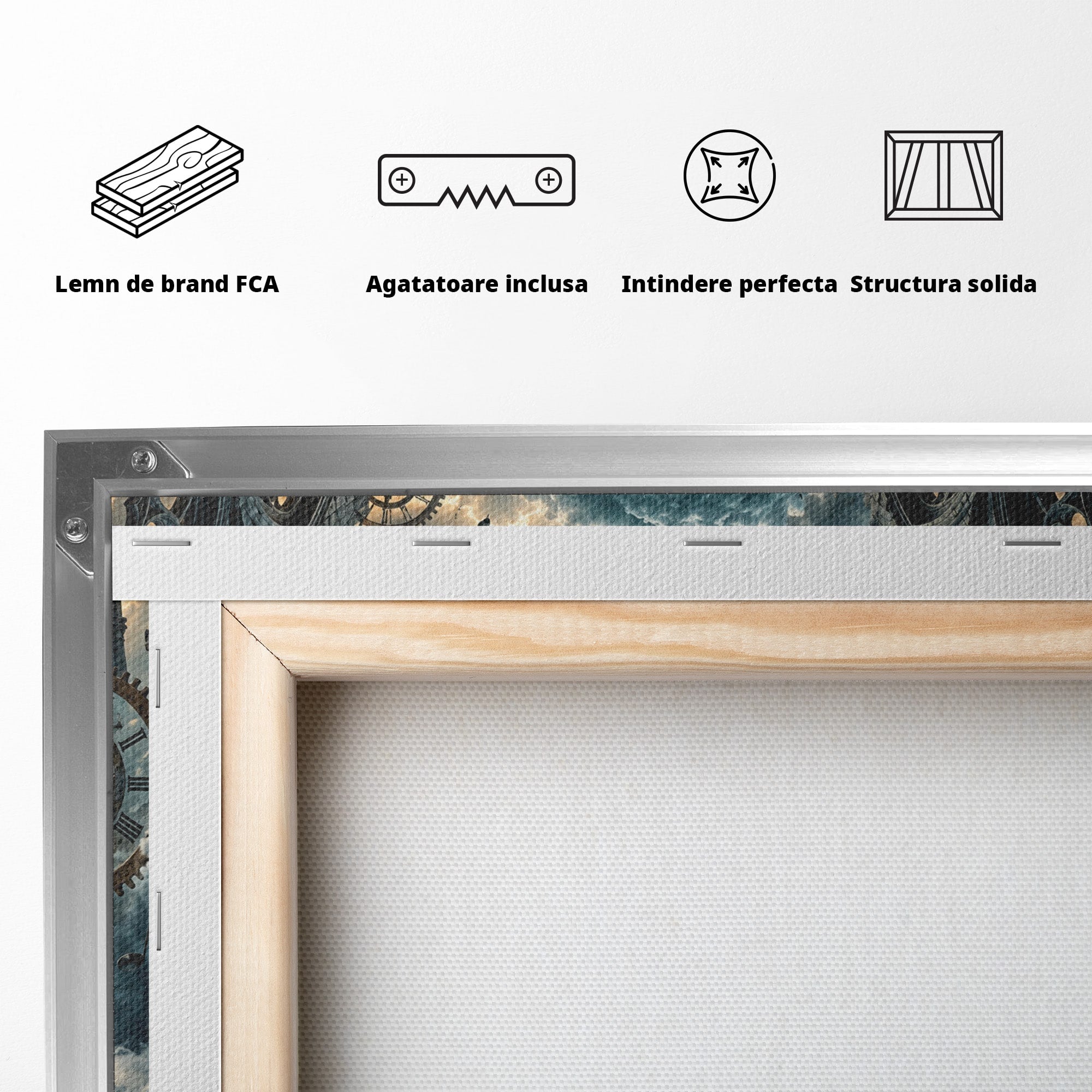 Tablou Canvas Premium LuxCanva® U1031, Pianista In Paradis, Fantezie, Nori, Muzica, Arta, Pian, Living, Vis, Culori Vibrante