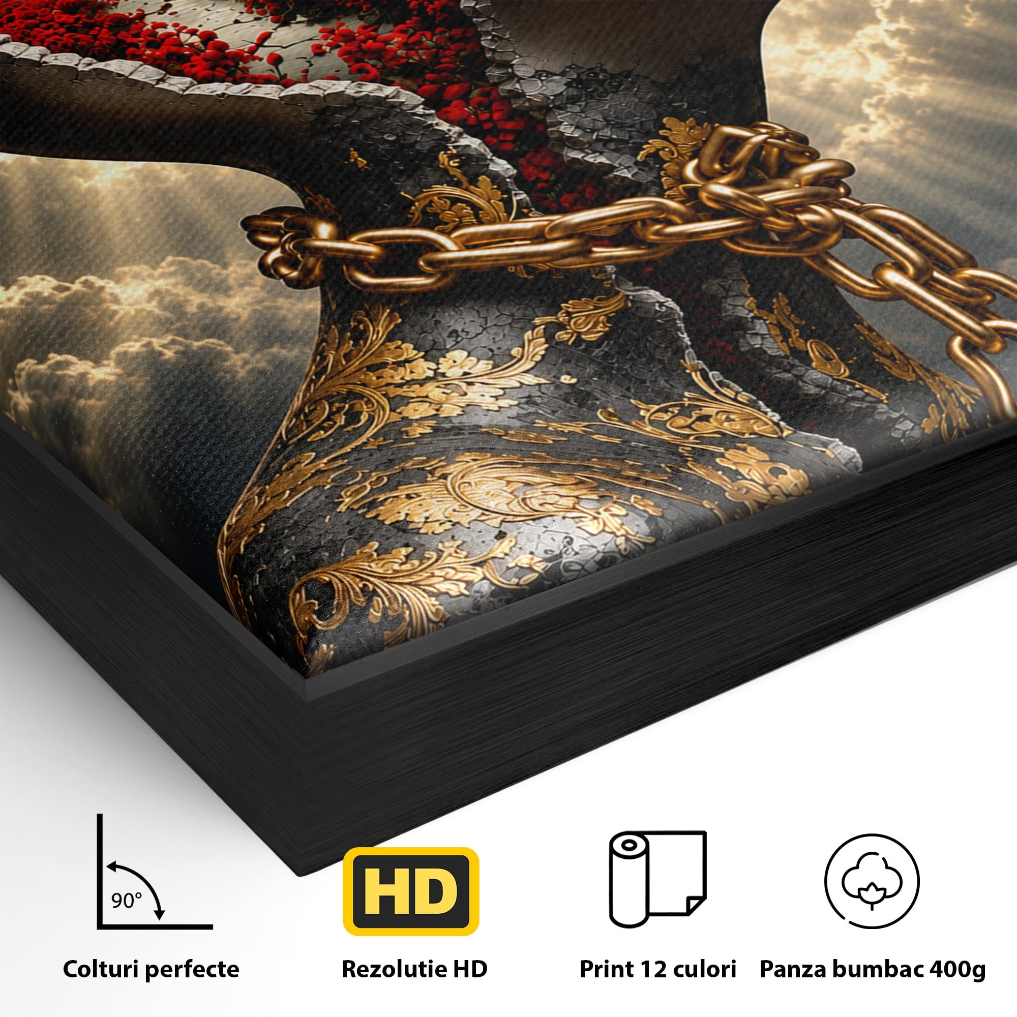 Tablou Canvas Premium LuxCanva® U1034, Visul Libertatii, Fantezie, Portret, Surrealism, Libertate, Living, Culori Vibrante