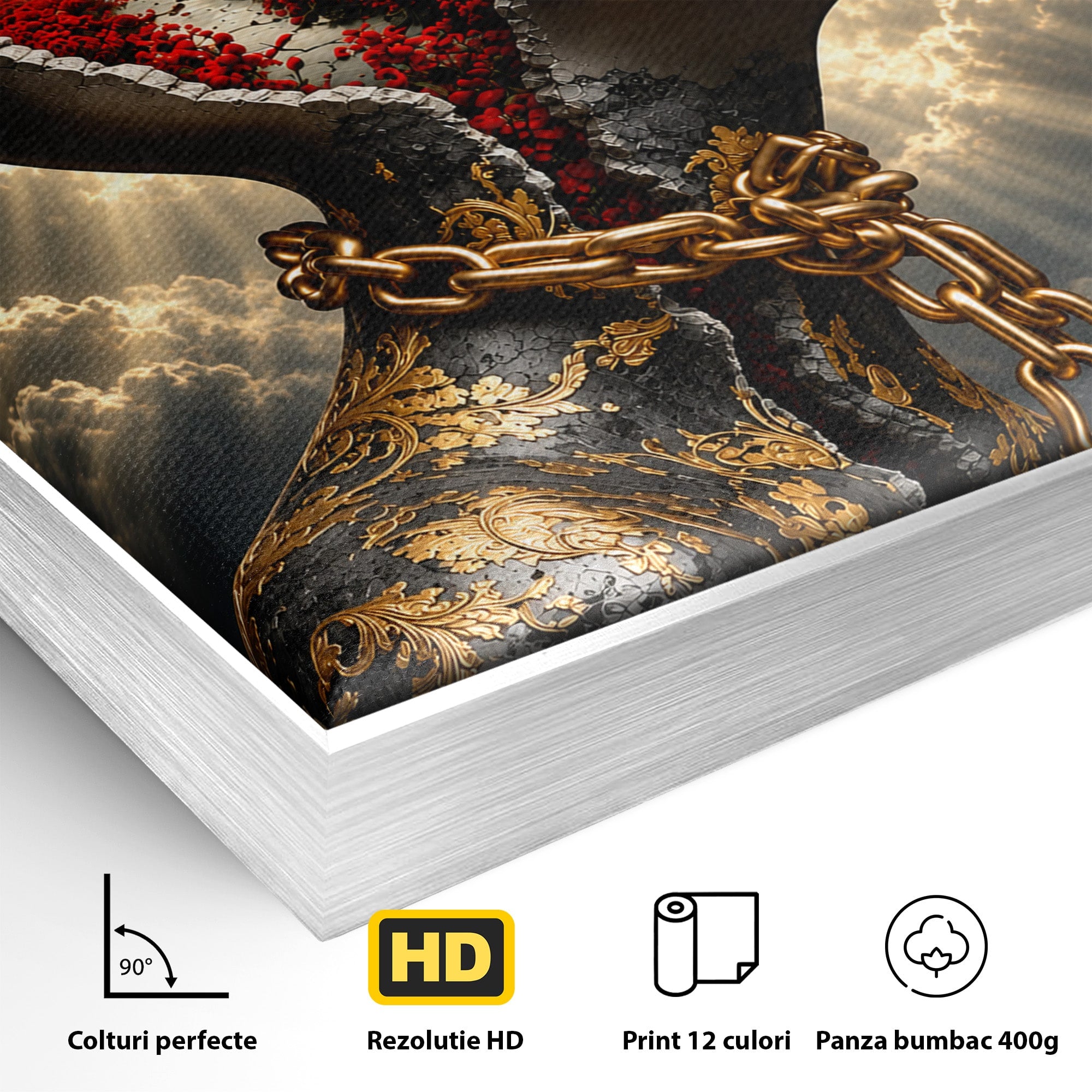 Tablou Canvas Premium LuxCanva® U1034, Visul Libertatii, Fantezie, Portret, Surrealism, Libertate, Living, Culori Vibrante