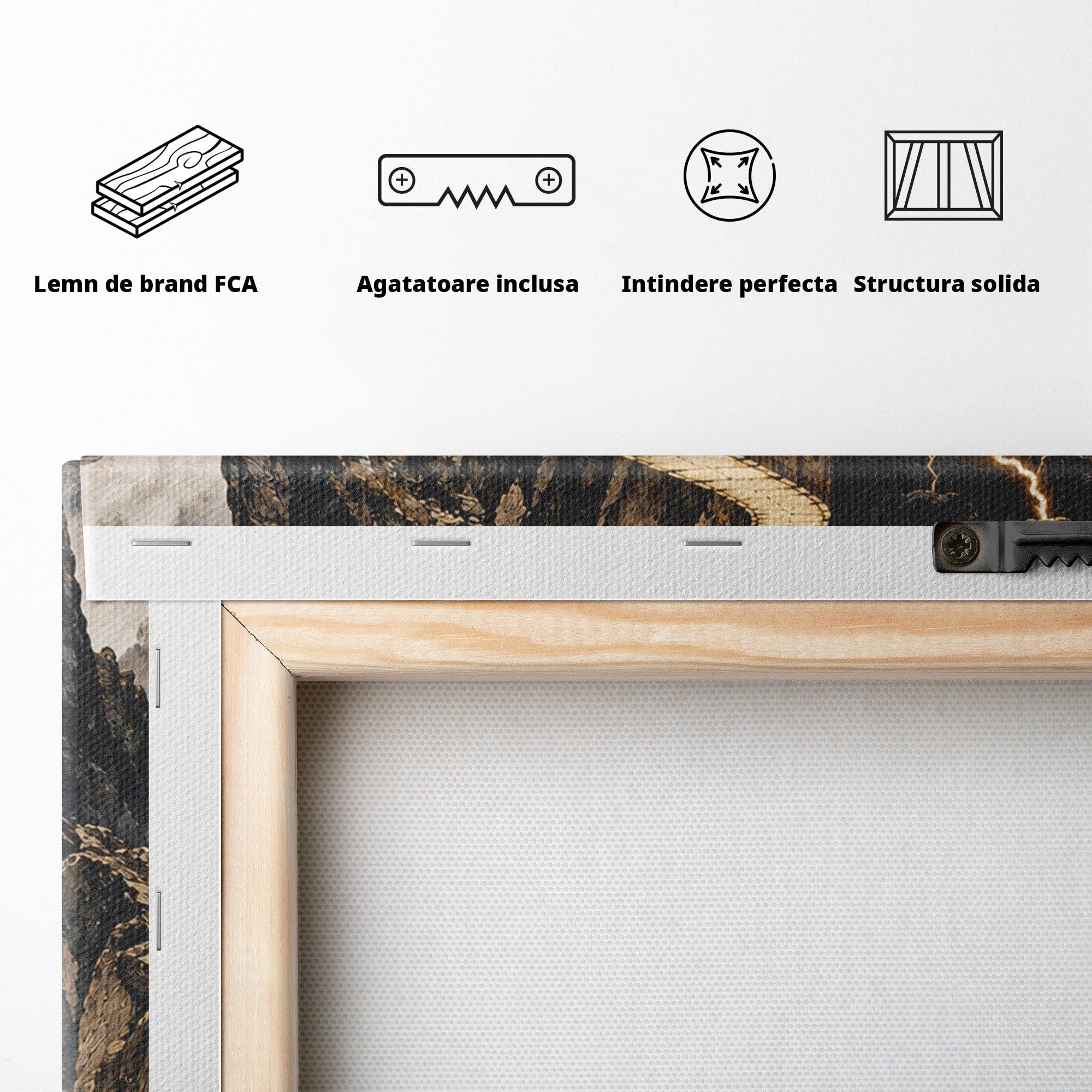 Tablou Canvas Premium LuxCanva® U1035, Drumul Spre Necunoscut, Peisaj, Pod, Calatorie, Fantezie, Living, Mister, Culori Vibrante