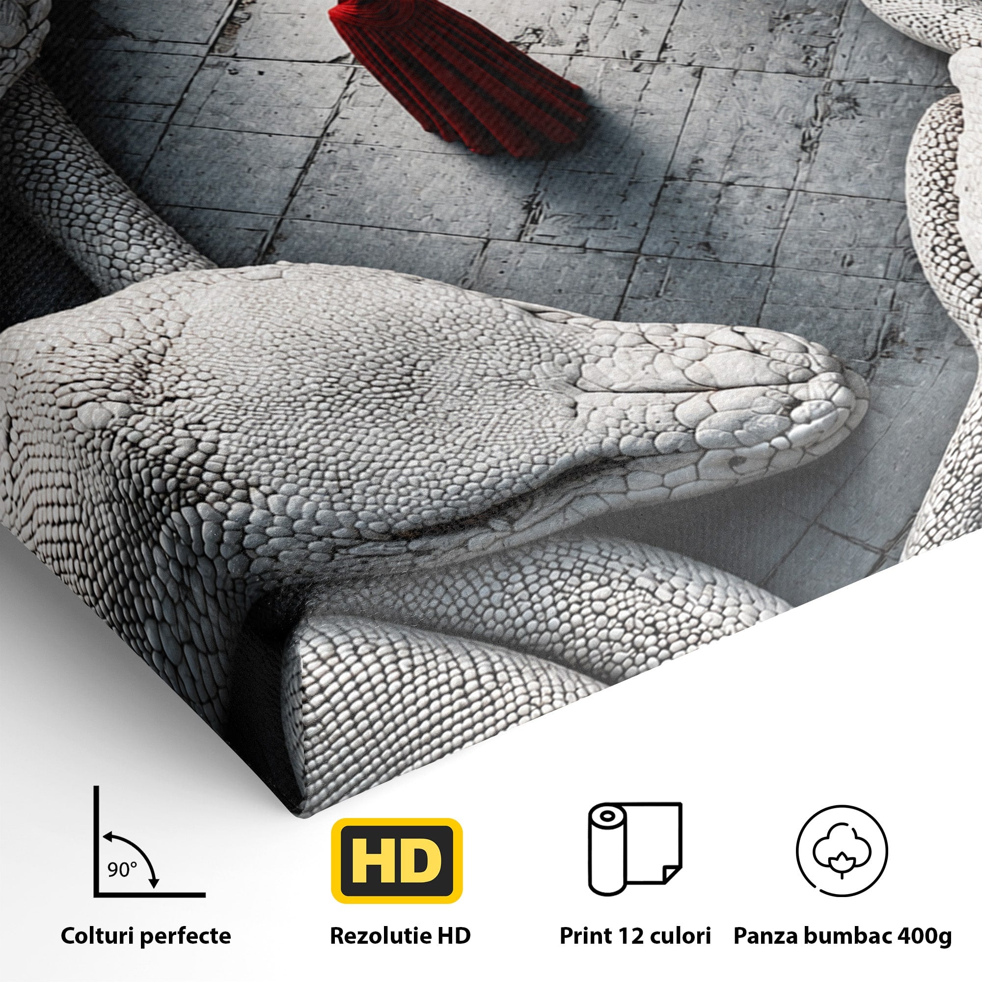 Tablou Canvas Premium LuxCanva® U1043, Misterul Serpilor Uriasi, Figura Umana, Fantazie, Serpi, Mister, Dormitor, Culori Vibrante