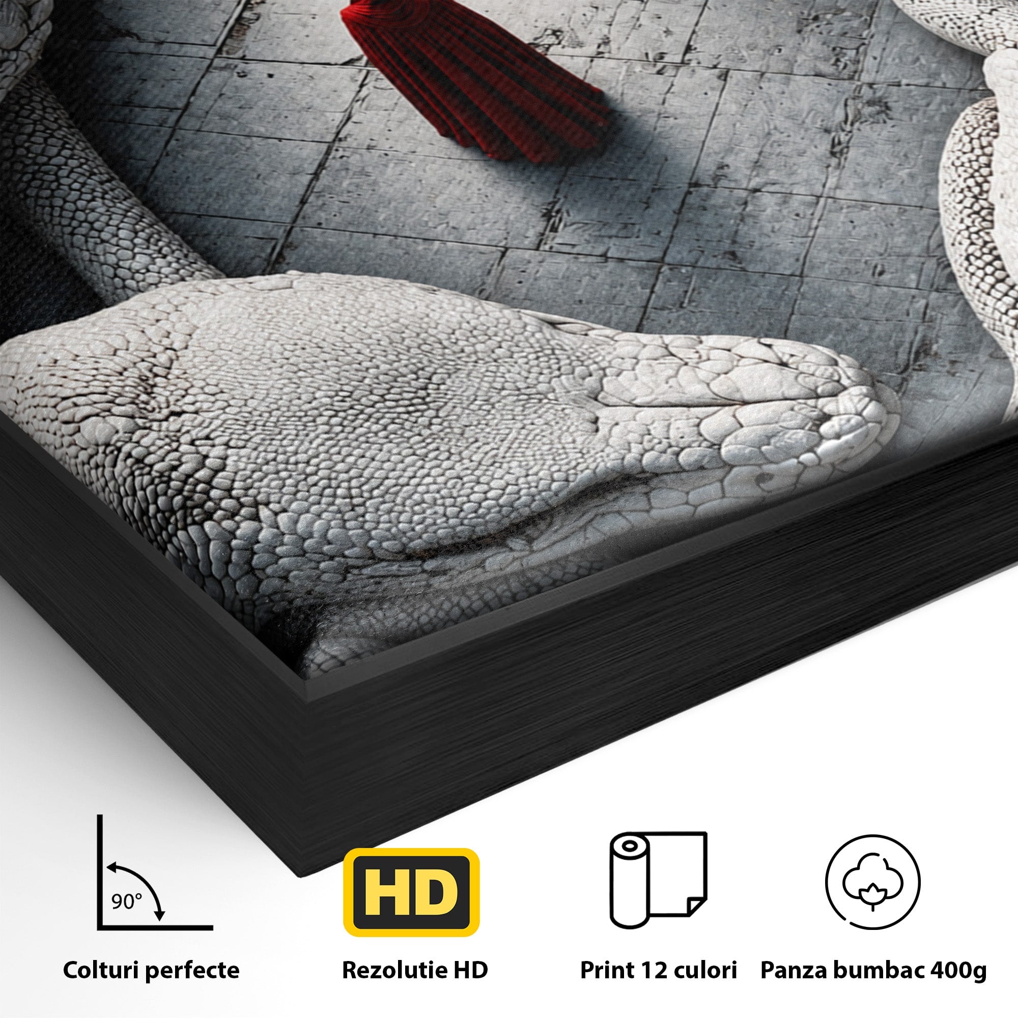 Tablou Canvas Premium LuxCanva® U1043, Misterul Serpilor Uriasi, Figura Umana, Fantazie, Serpi, Mister, Dormitor, Culori Vibrante