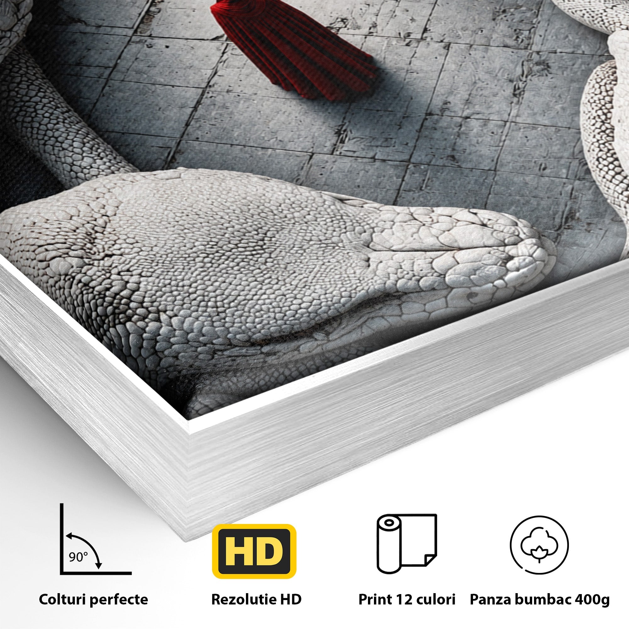 Tablou Canvas Premium LuxCanva® U1043, Misterul Serpilor Uriasi, Figura Umana, Fantazie, Serpi, Mister, Dormitor, Culori Vibrante