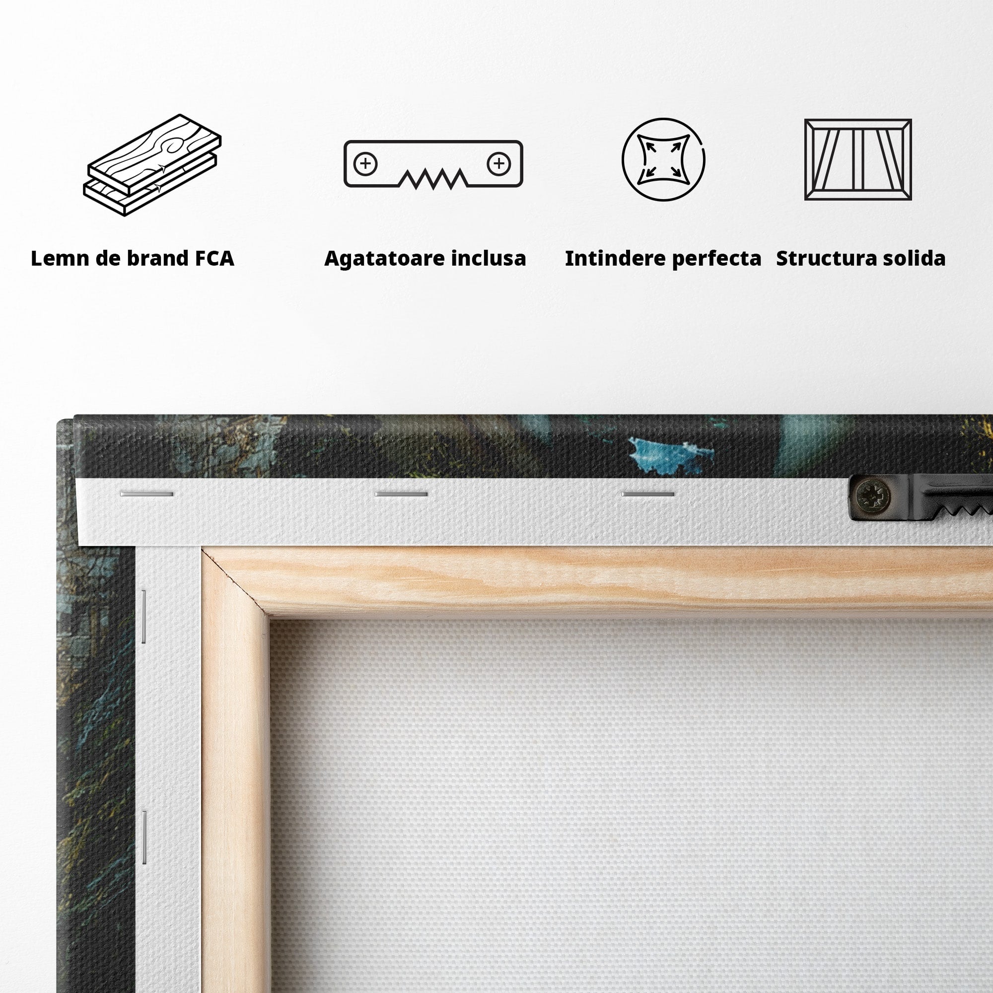 Tablou Canvas Premium LuxCanva® U1050, Privirea Magica, Peisaj, Fantezie, Mister, Privire, Living, Culori Vibrante