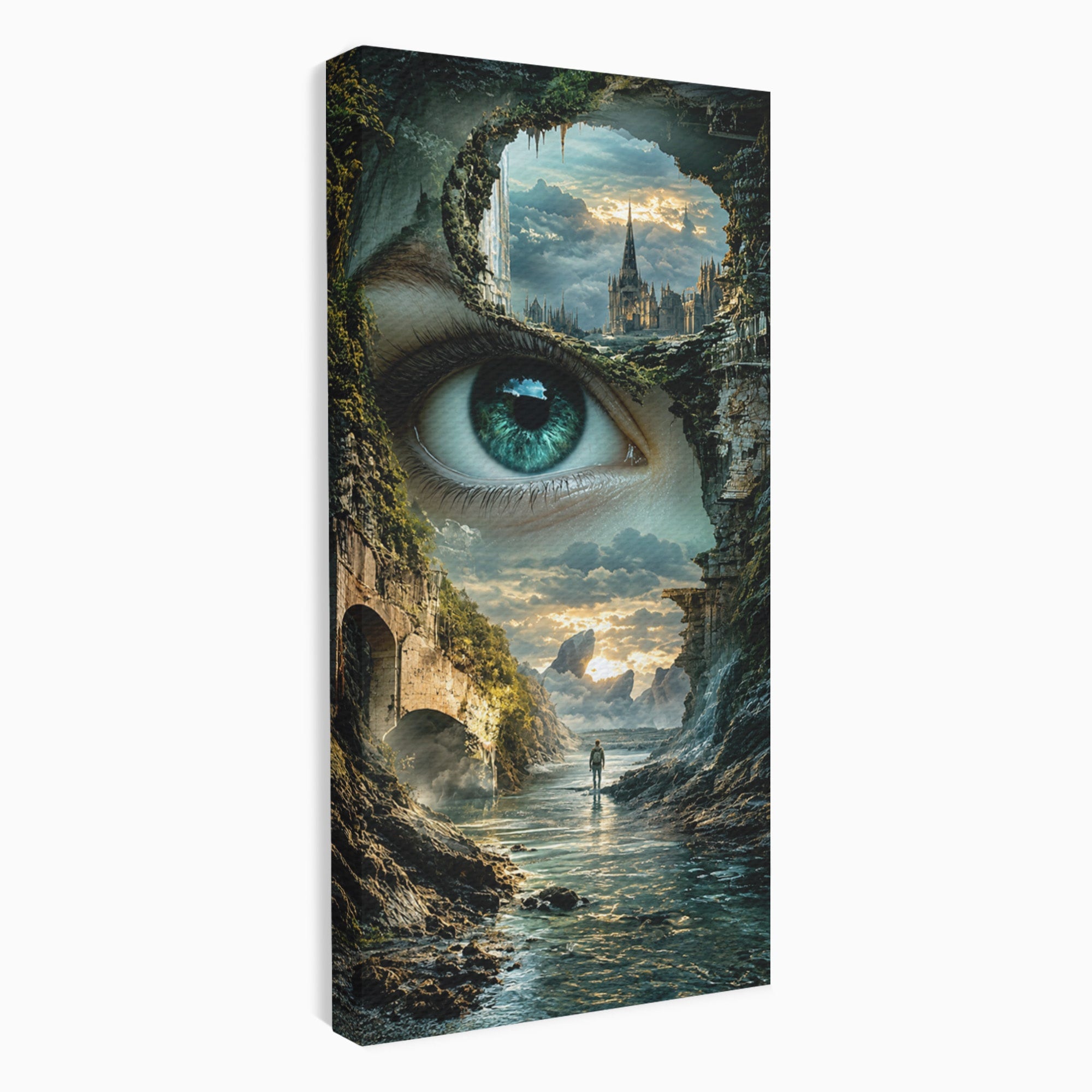 Tablou Canvas Premium LuxCanva® U1050, Privirea Magica, Peisaj, Fantezie, Mister, Privire, Living, Culori Vibrante