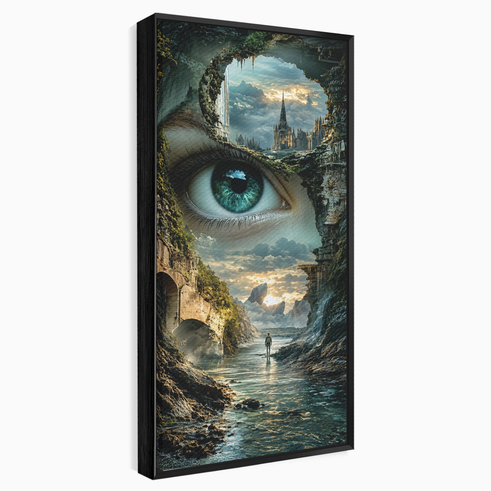 Tablou Canvas Premium LuxCanva® U1050, Privirea Magica, Peisaj, Fantezie, Mister, Privire, Living, Culori Vibrante