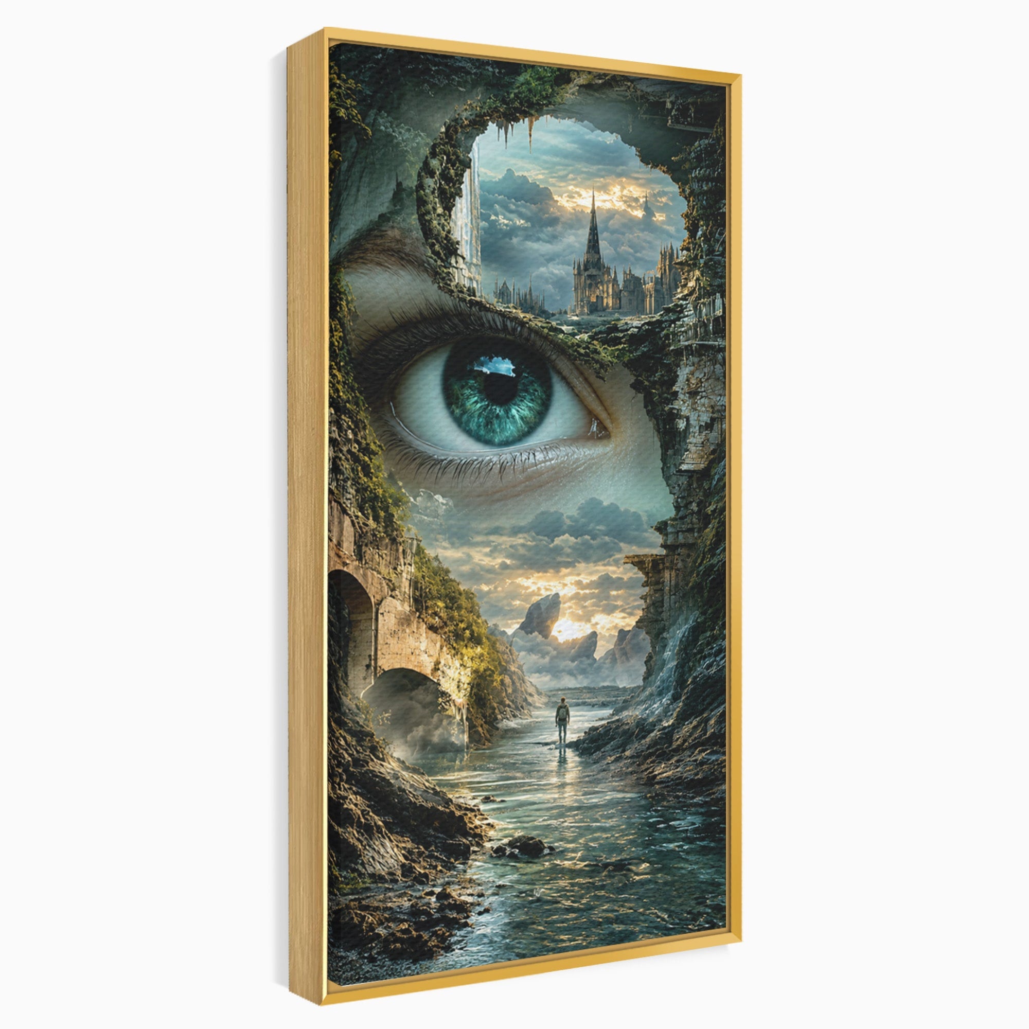 Tablou Canvas Premium LuxCanva® U1050, Privirea Magica, Peisaj, Fantezie, Mister, Privire, Living, Culori Vibrante
