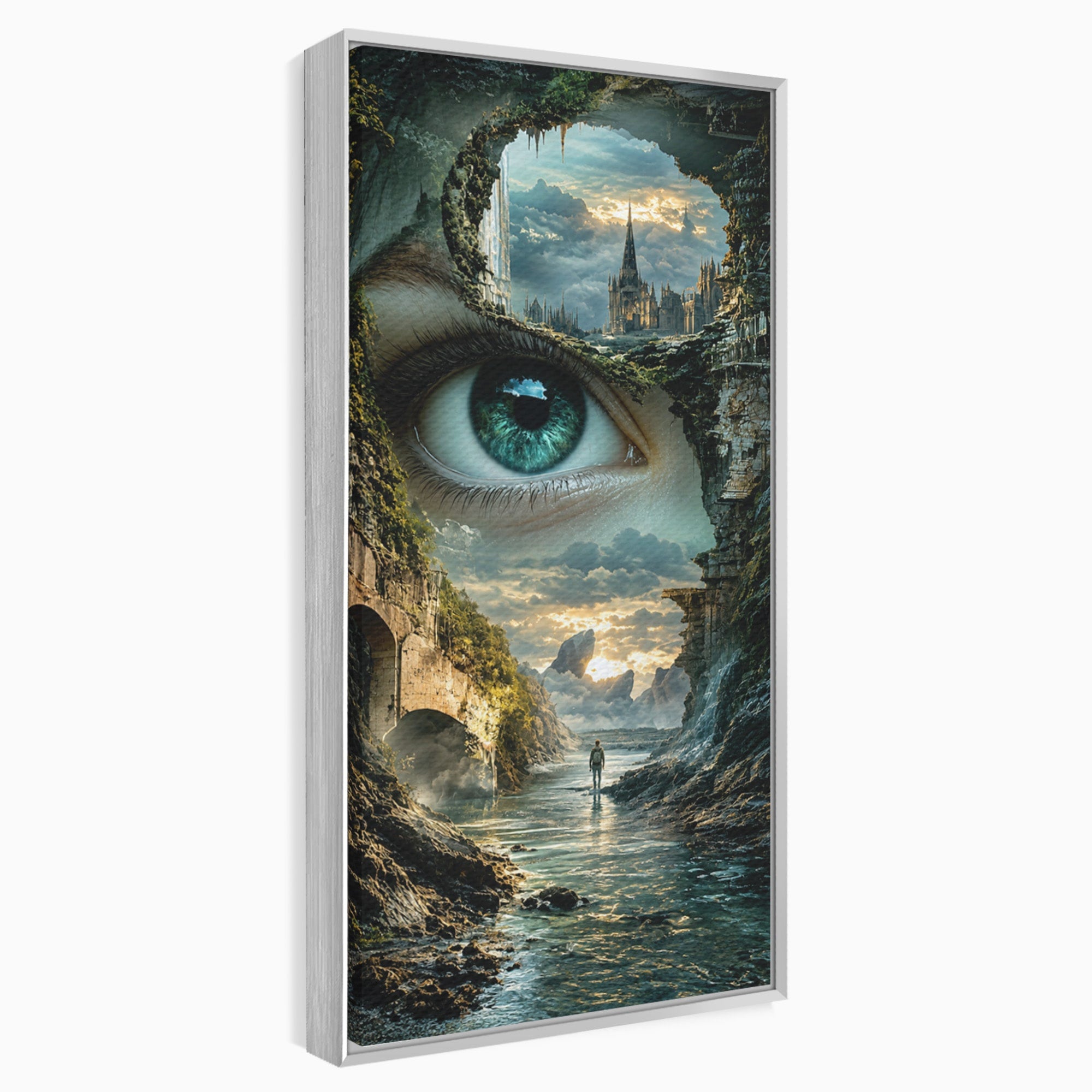 Tablou Canvas Premium LuxCanva® U1050, Privirea Magica, Peisaj, Fantezie, Mister, Privire, Living, Culori Vibrante
