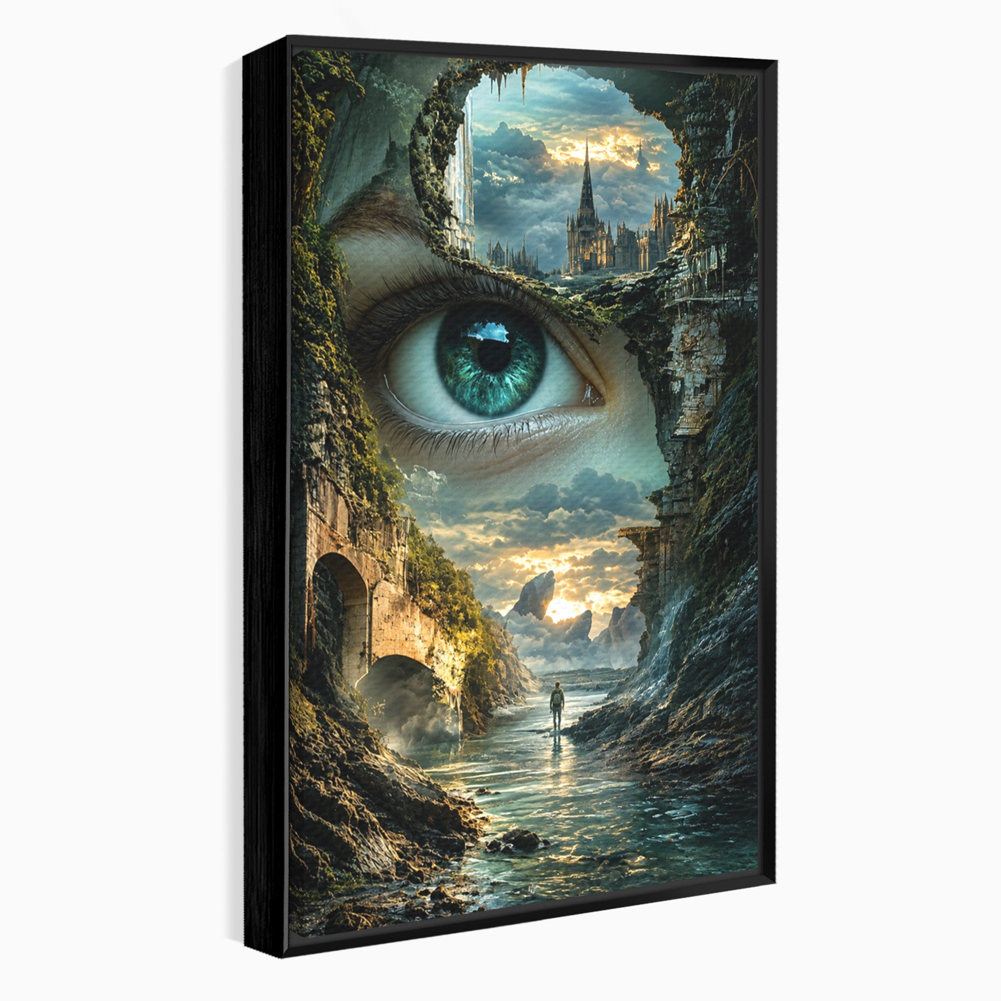 Tablou Canvas Premium LuxCanva® U1050, Privirea Magica, Peisaj, Fantezie, Mister, Privire, Living, Culori Vibrante
