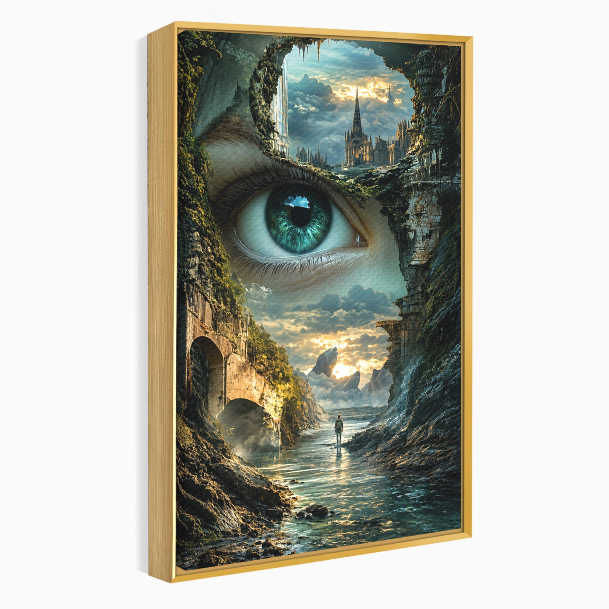 Tablou Canvas Premium LuxCanva® U1050, Privirea Magica, Peisaj, Fantezie, Mister, Privire, Living, Culori Vibrante