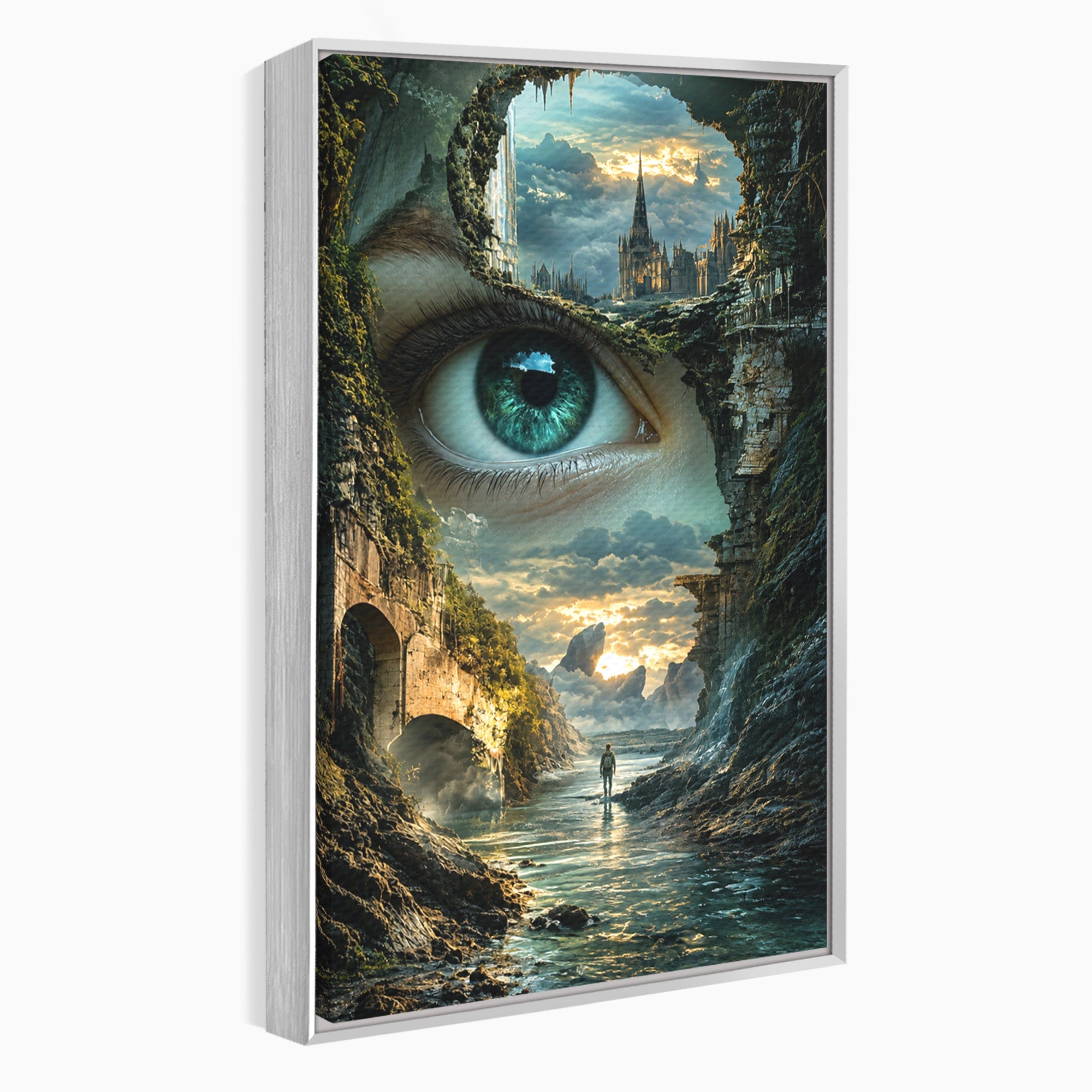 Tablou Canvas Premium LuxCanva® U1050, Privirea Magica, Peisaj, Fantezie, Mister, Privire, Living, Culori Vibrante