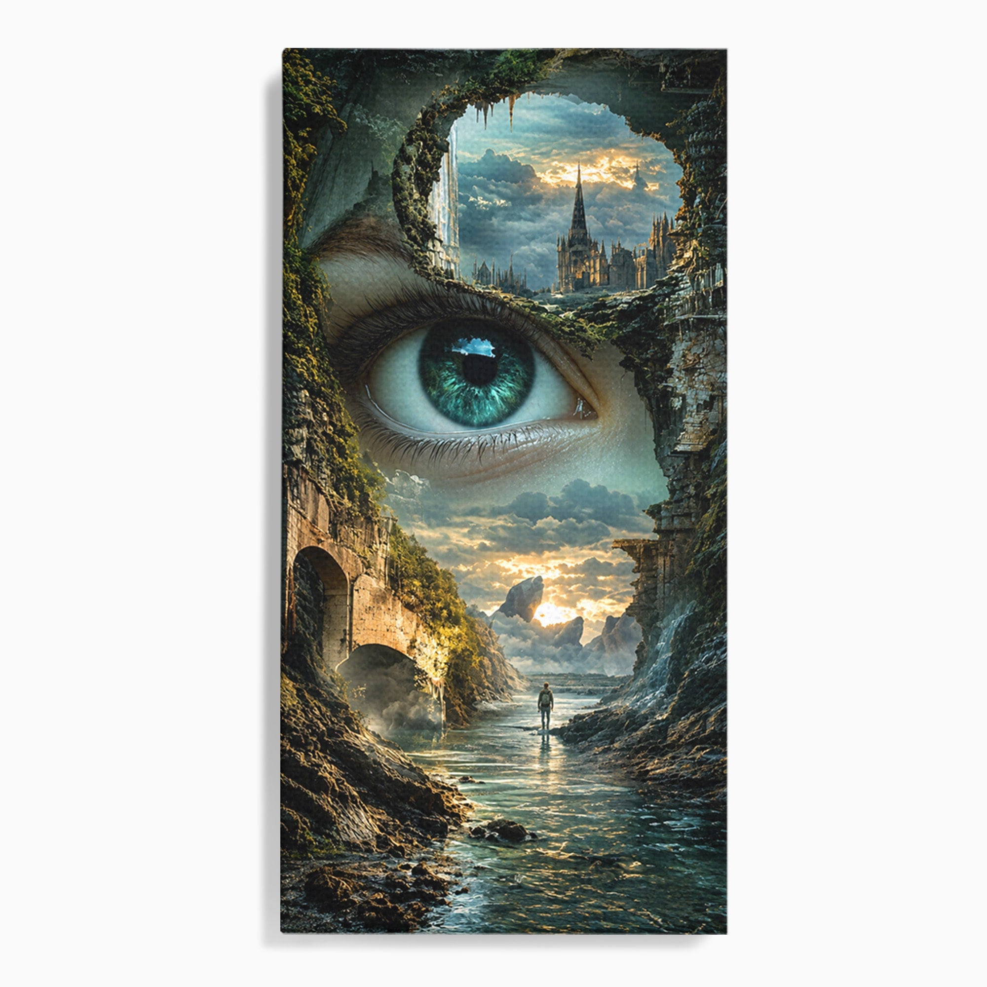 Tablou Canvas Premium LuxCanva® U1050, Privirea Magica, Peisaj, Fantezie, Mister, Privire, Living, Culori Vibrante