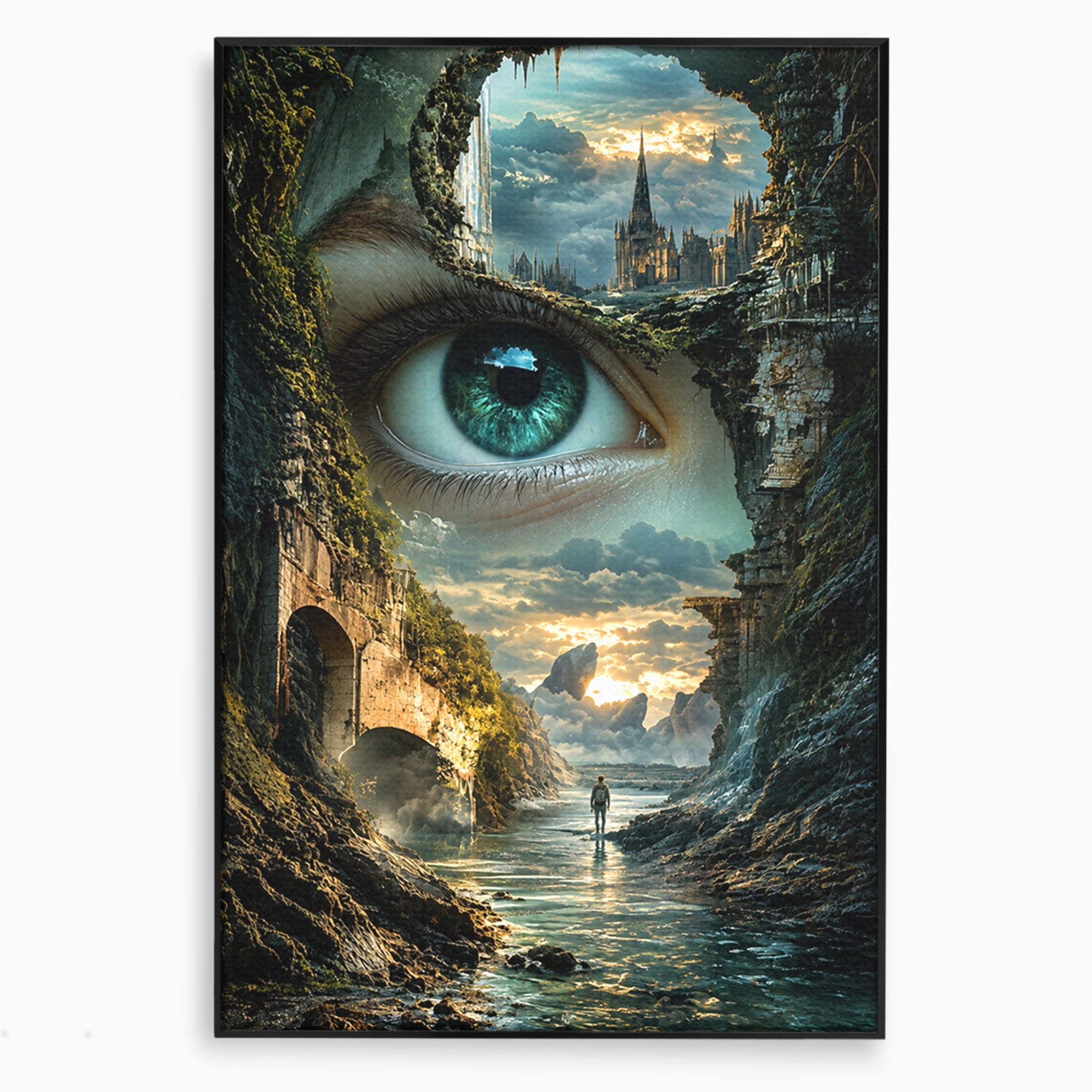 Tablou Canvas Premium LuxCanva® U1050, Privirea Magica, Peisaj, Fantezie, Mister, Privire, Living, Culori Vibrante