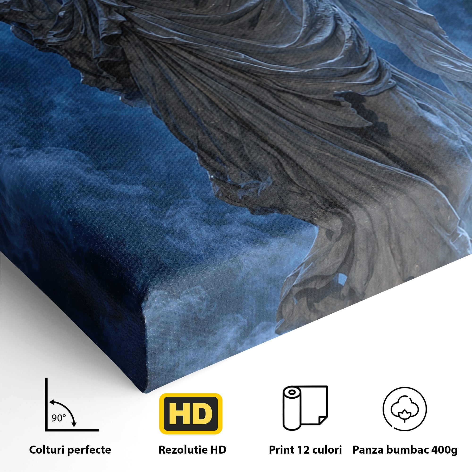 Tablou Canvas Premium LuxCanva® U1052, Zeita Lunii, Mistic, Statuie, Zeita, Luna, Dormitor, Living, Culori Vibrante