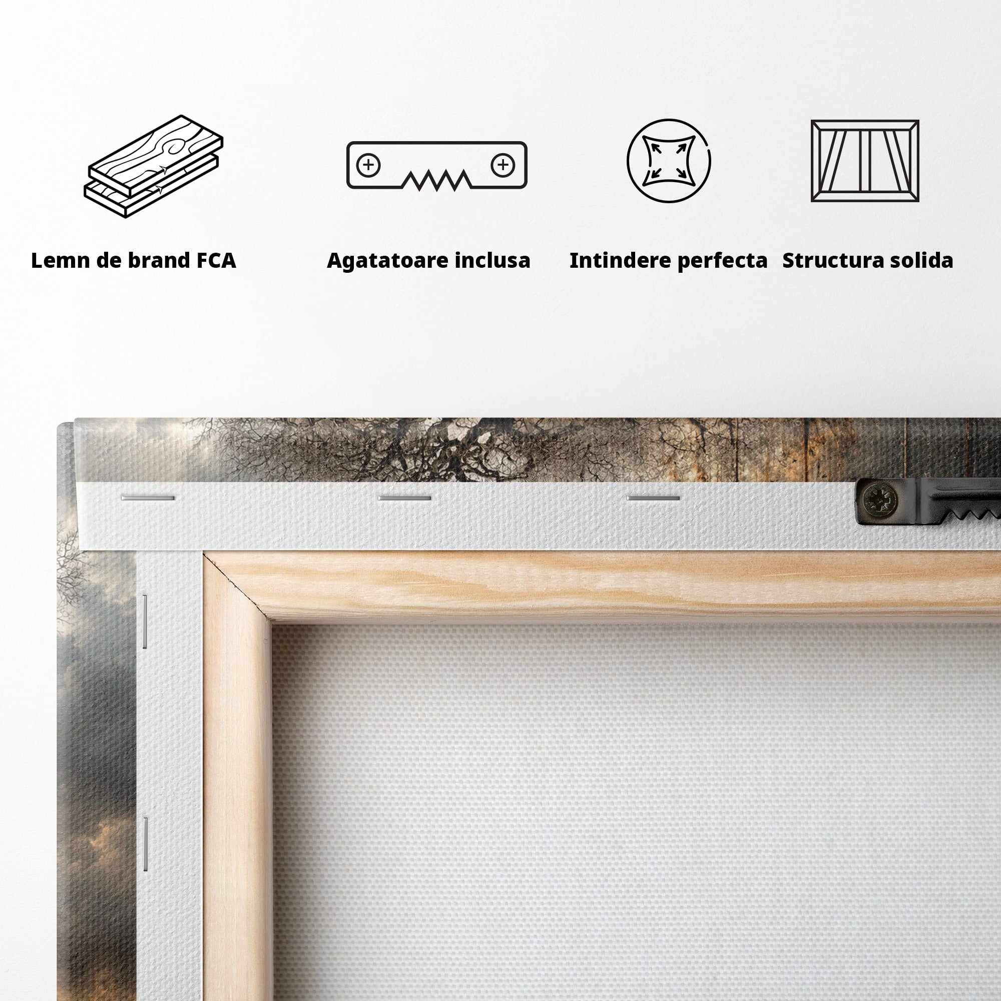 Tablou Canvas Premium LuxCanva® U1053, Meditatie In Natura, Vis, Copac, Meditatie, Natura, Dormitor, Culori Vibrante