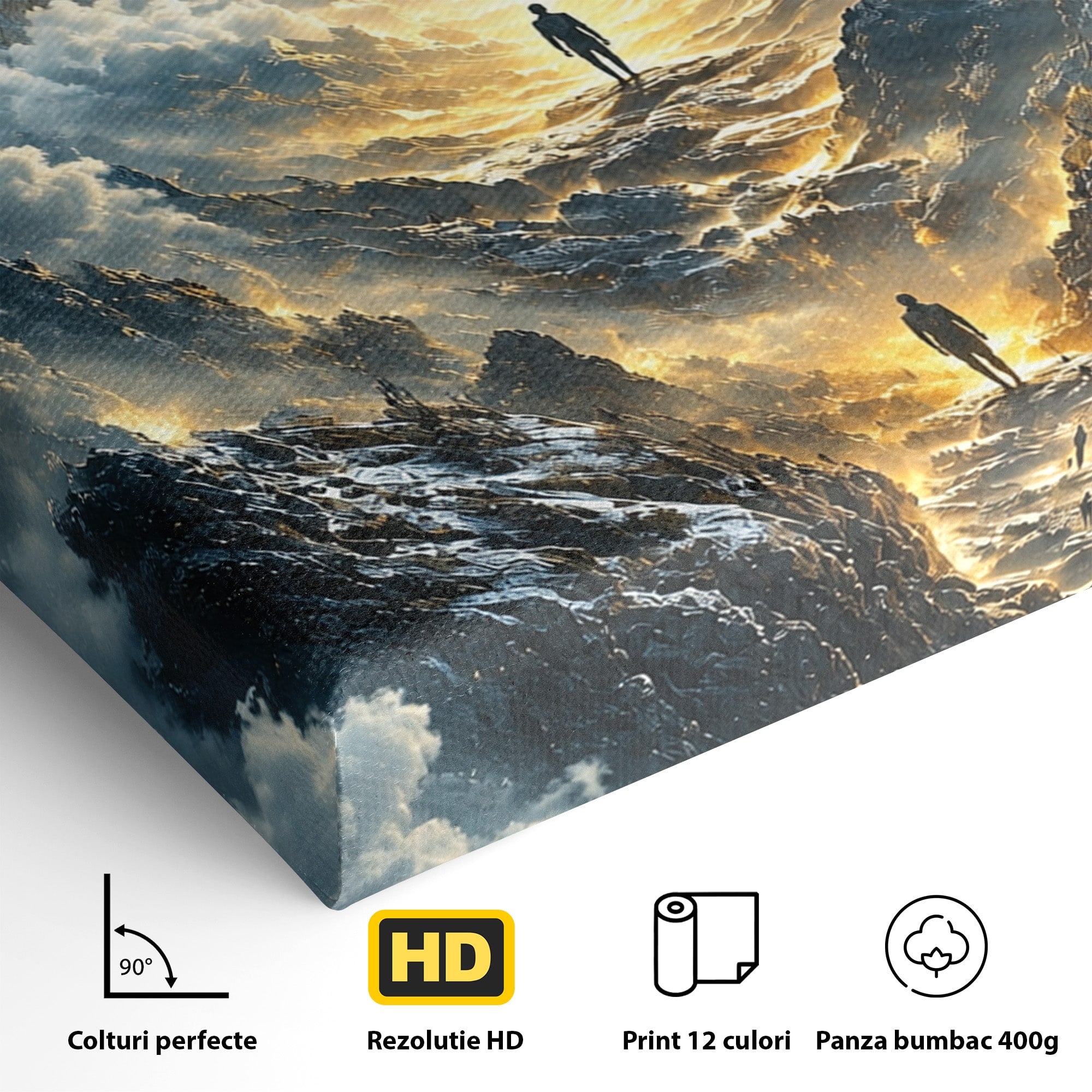 Tablou Canvas Premium LuxCanva® U1055, Privirea Catre Infinit, Ochi, Peisaj, Fantezie, Mister, Living, Dormitor, Culori Vibrante