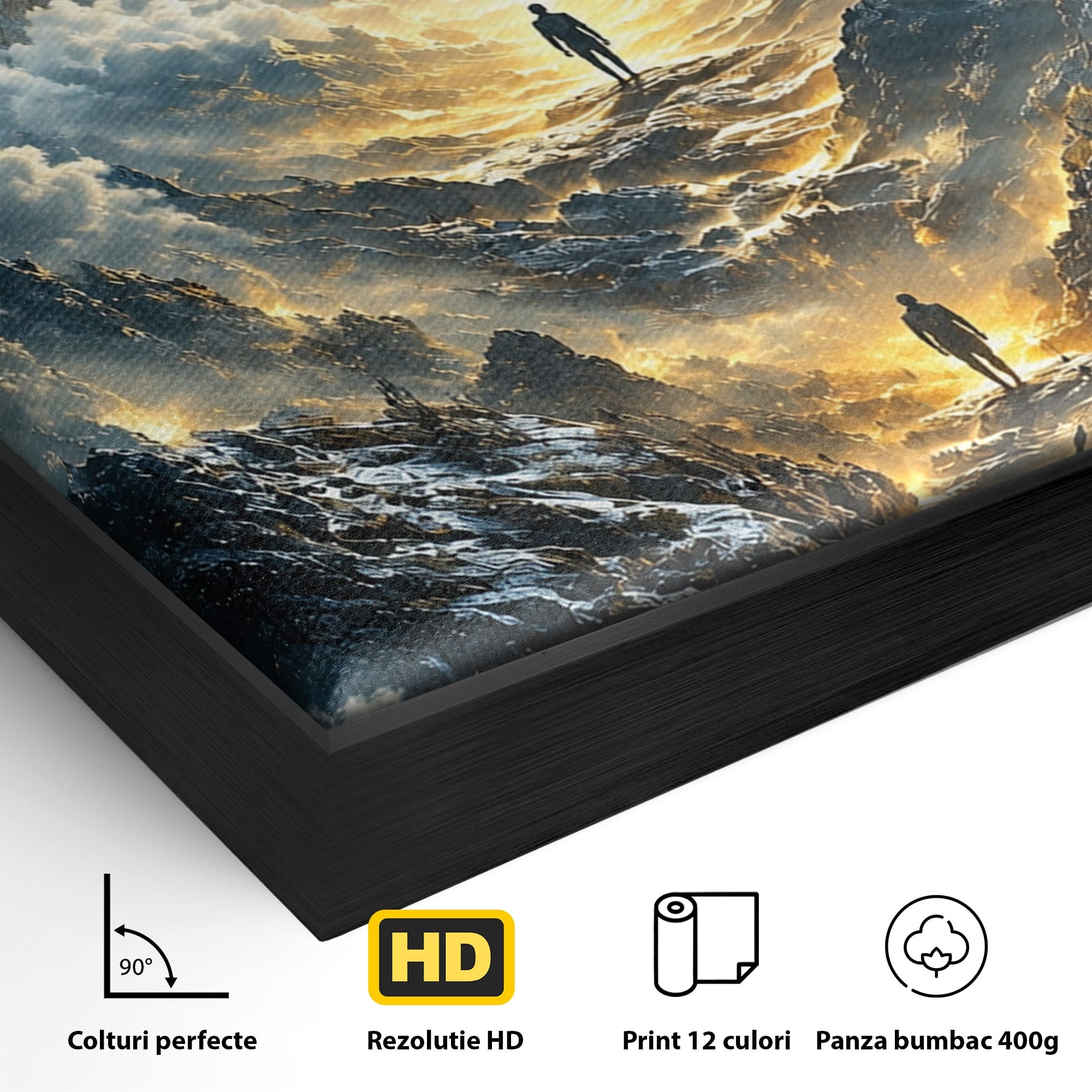 Tablou Canvas Premium LuxCanva® U1055, Privirea Catre Infinit, Ochi, Peisaj, Fantezie, Mister, Living, Dormitor, Culori Vibrante