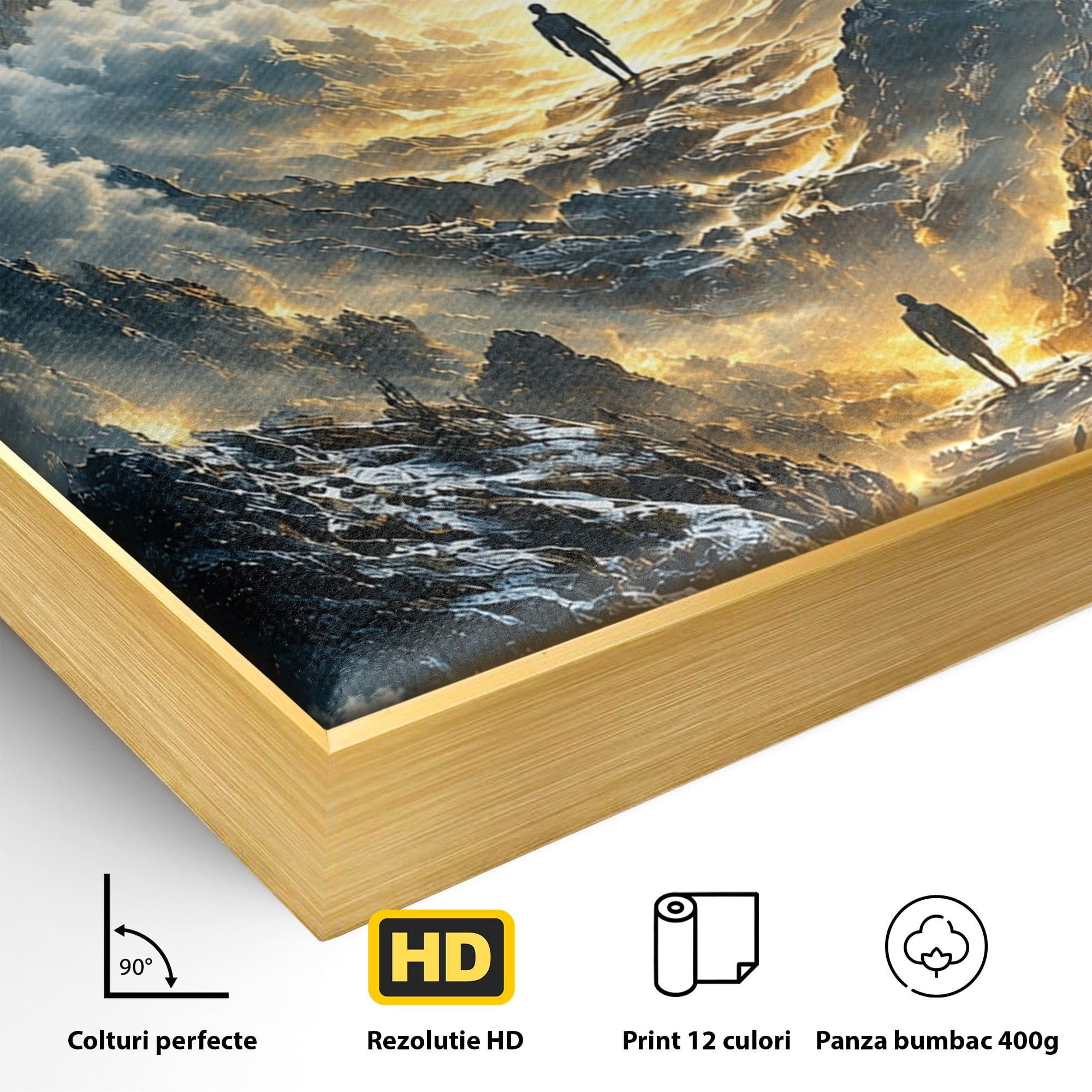 Tablou Canvas Premium LuxCanva® U1055, Privirea Catre Infinit, Ochi, Peisaj, Fantezie, Mister, Living, Dormitor, Culori Vibrante