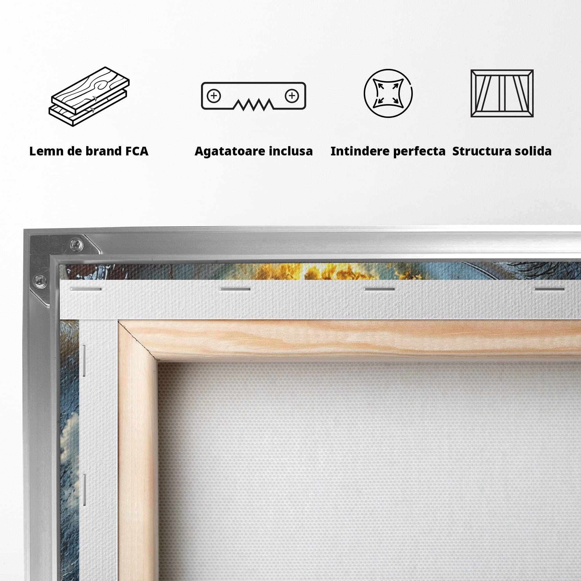 Tablou Canvas Premium LuxCanva® U1055, Privirea Catre Infinit, Ochi, Peisaj, Fantezie, Mister, Living, Dormitor, Culori Vibrante