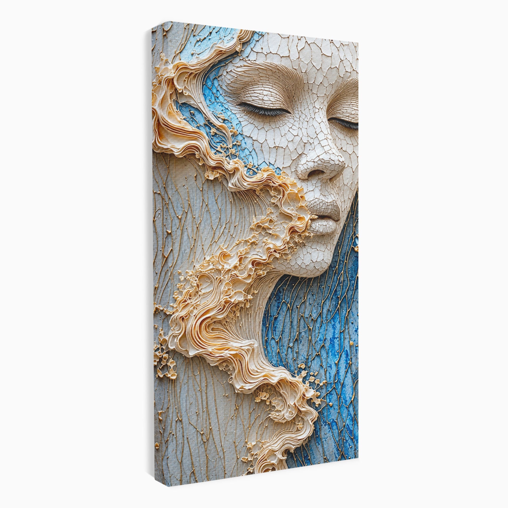 Tablou Canvas Premium LuxCanva® U1057, Chip Sculptural Artistic, Abstract, Sculptura, Textura, Chip, Living, Culori Vibrante