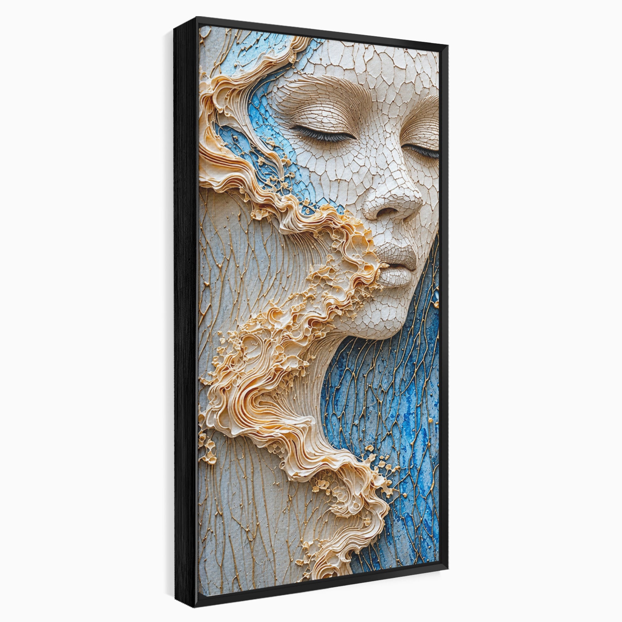 Tablou Canvas Premium LuxCanva® U1057, Chip Sculptural Artistic, Abstract, Sculptura, Textura, Chip, Living, Culori Vibrante