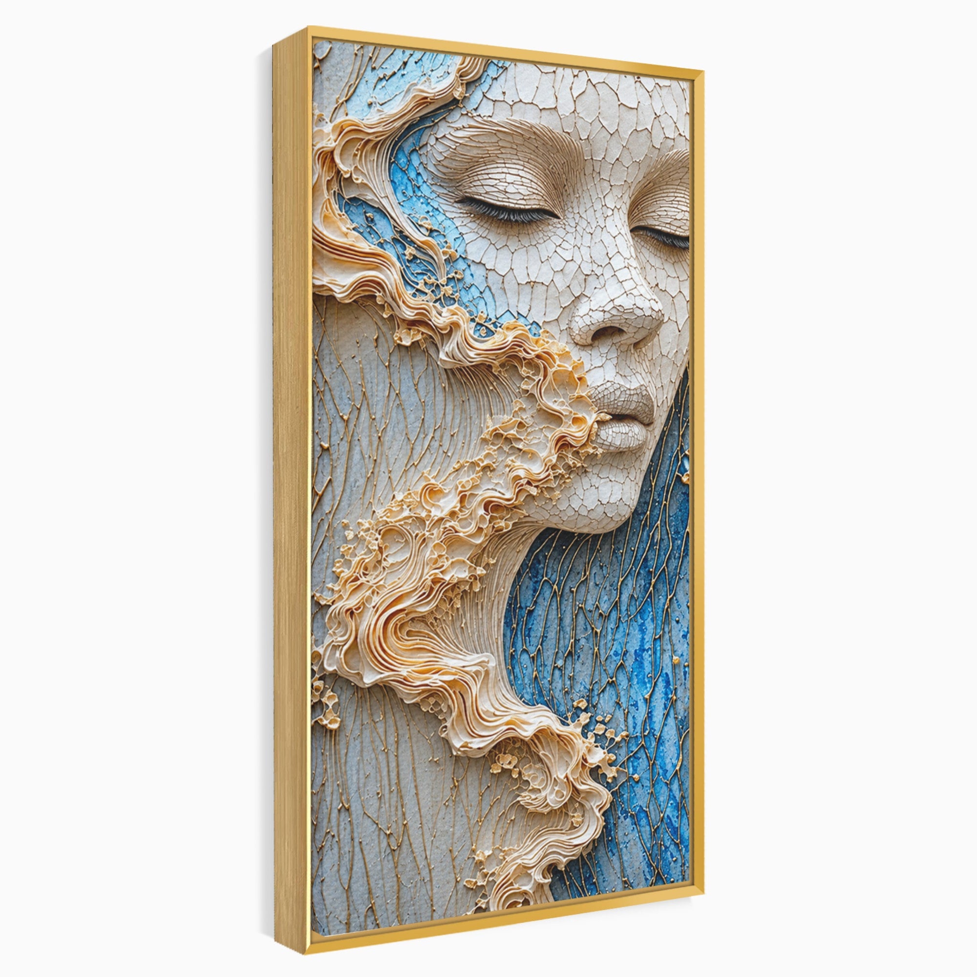 Tablou Canvas Premium LuxCanva® U1057, Chip Sculptural Artistic, Abstract, Sculptura, Textura, Chip, Living, Culori Vibrante