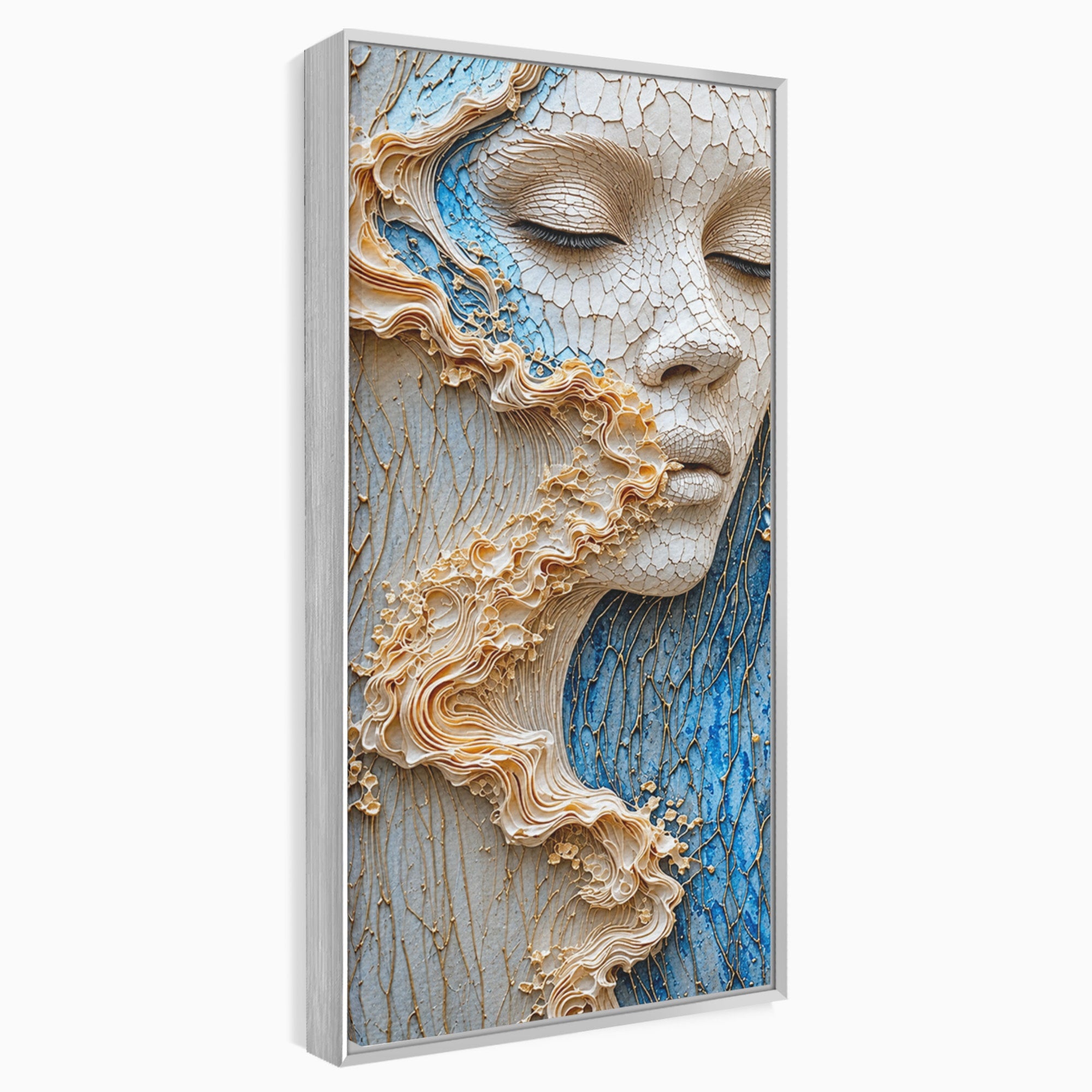 Tablou Canvas Premium LuxCanva® U1057, Chip Sculptural Artistic, Abstract, Sculptura, Textura, Chip, Living, Culori Vibrante