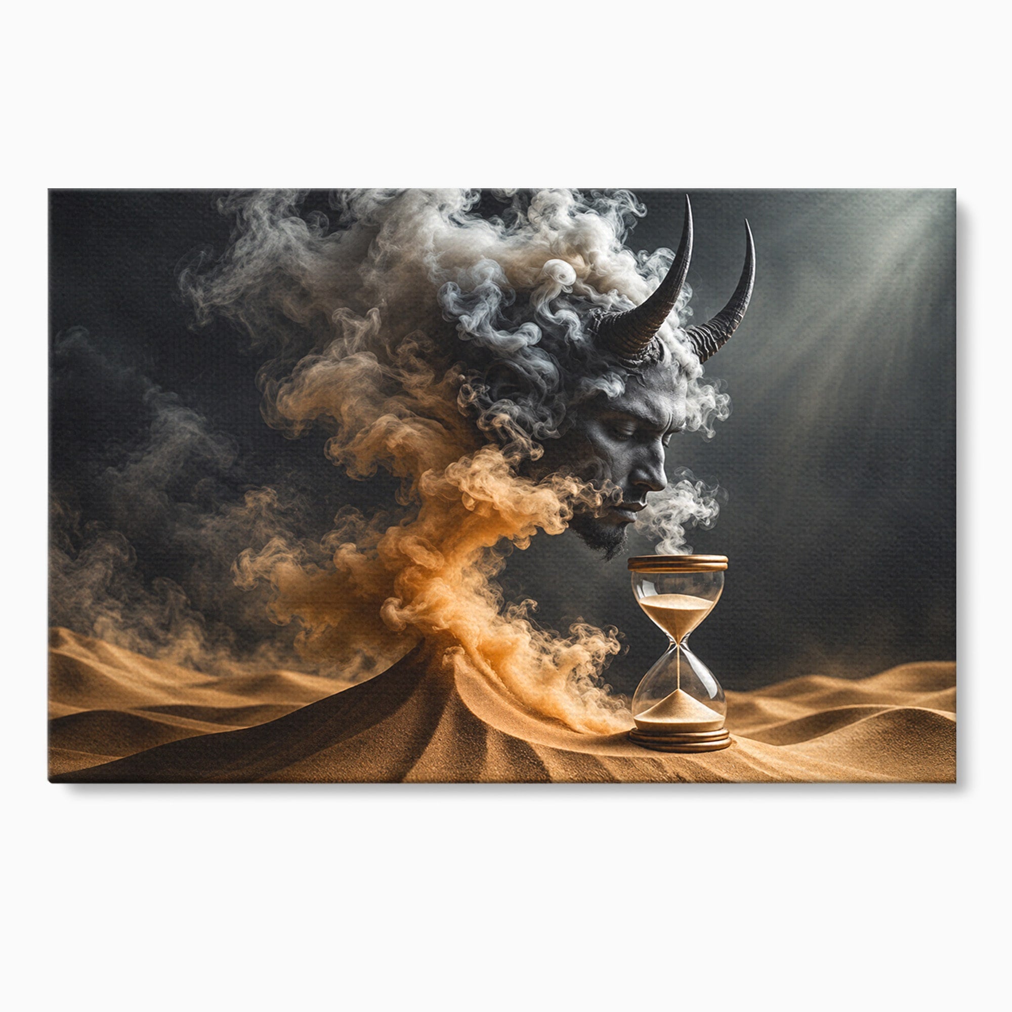 Tablou Canvas Premium LuxCanva® U1059, Demonul Desertului,  Mistic, Fantasy, Demon, Desert,Dormitor, Living, Culori Vibrante