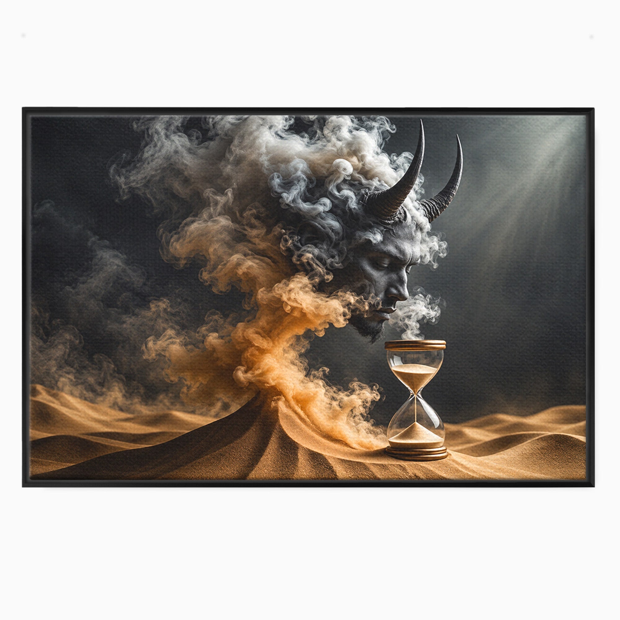 Tablou Canvas Premium LuxCanva® U1059, Demonul Desertului,  Mistic, Fantasy, Demon, Desert,Dormitor, Living, Culori Vibrante