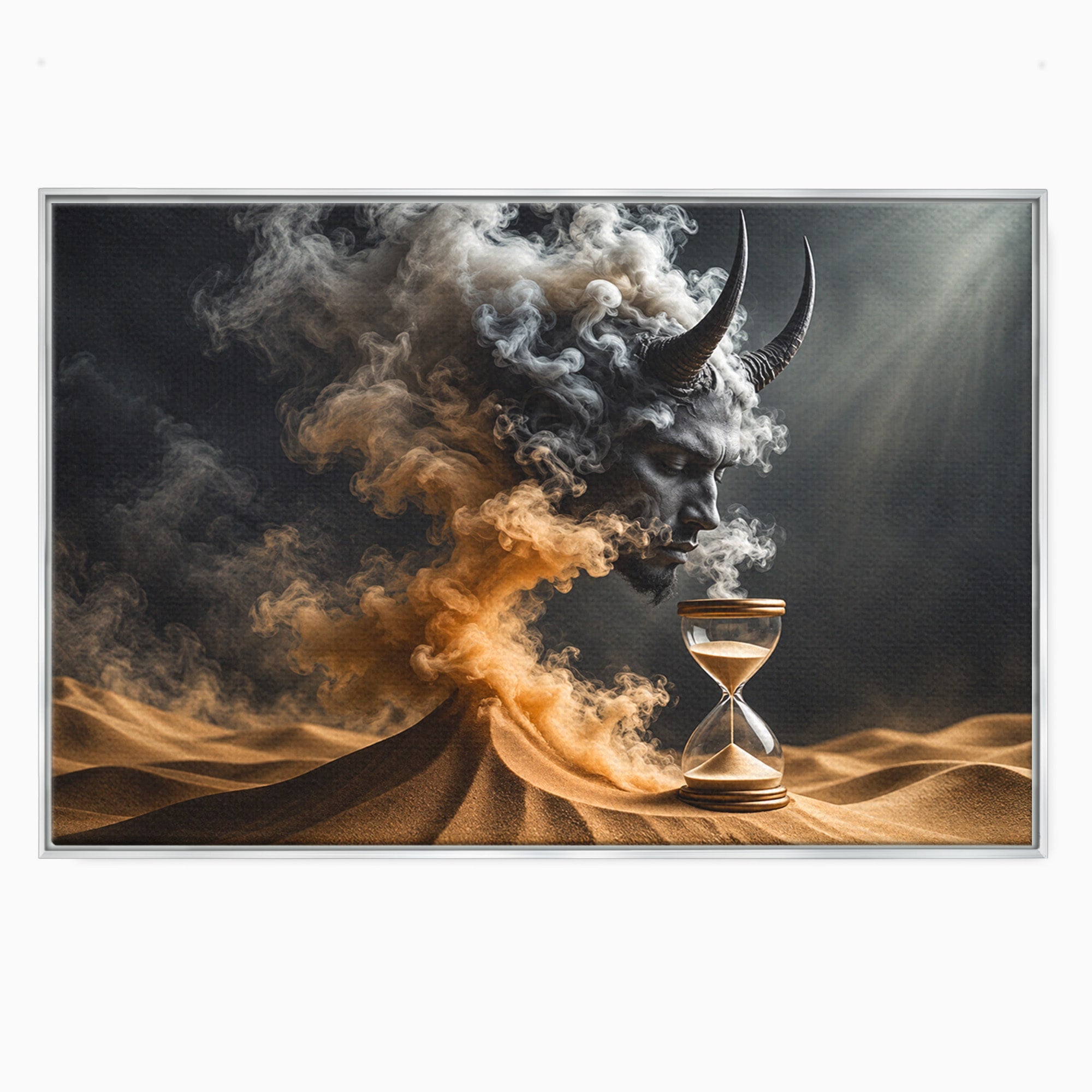 Tablou Canvas Premium LuxCanva® U1059, Demonul Desertului,  Mistic, Fantasy, Demon, Desert,Dormitor, Living, Culori Vibrante