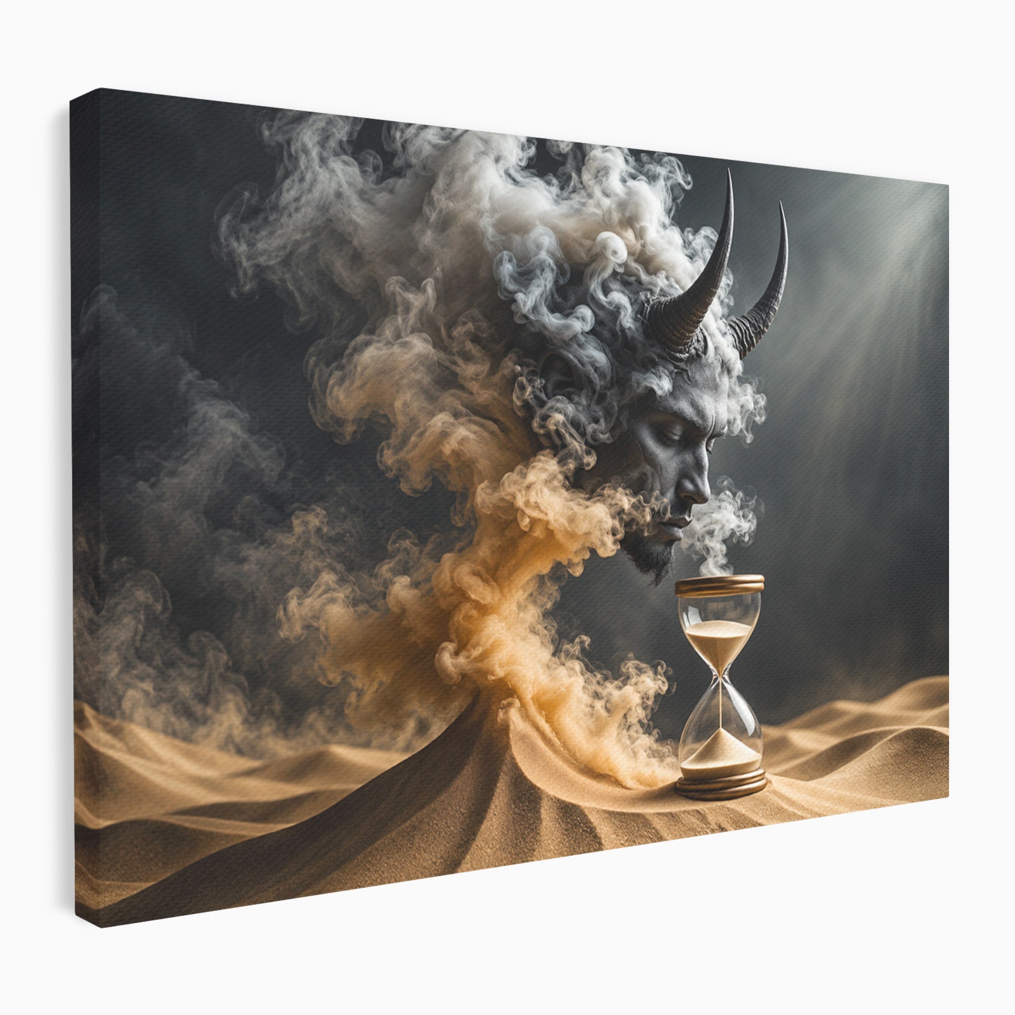 Tablou Canvas Premium LuxCanva® U1059, Demonul Desertului,  Mistic, Fantasy, Demon, Desert,Dormitor, Living, Culori Vibrante